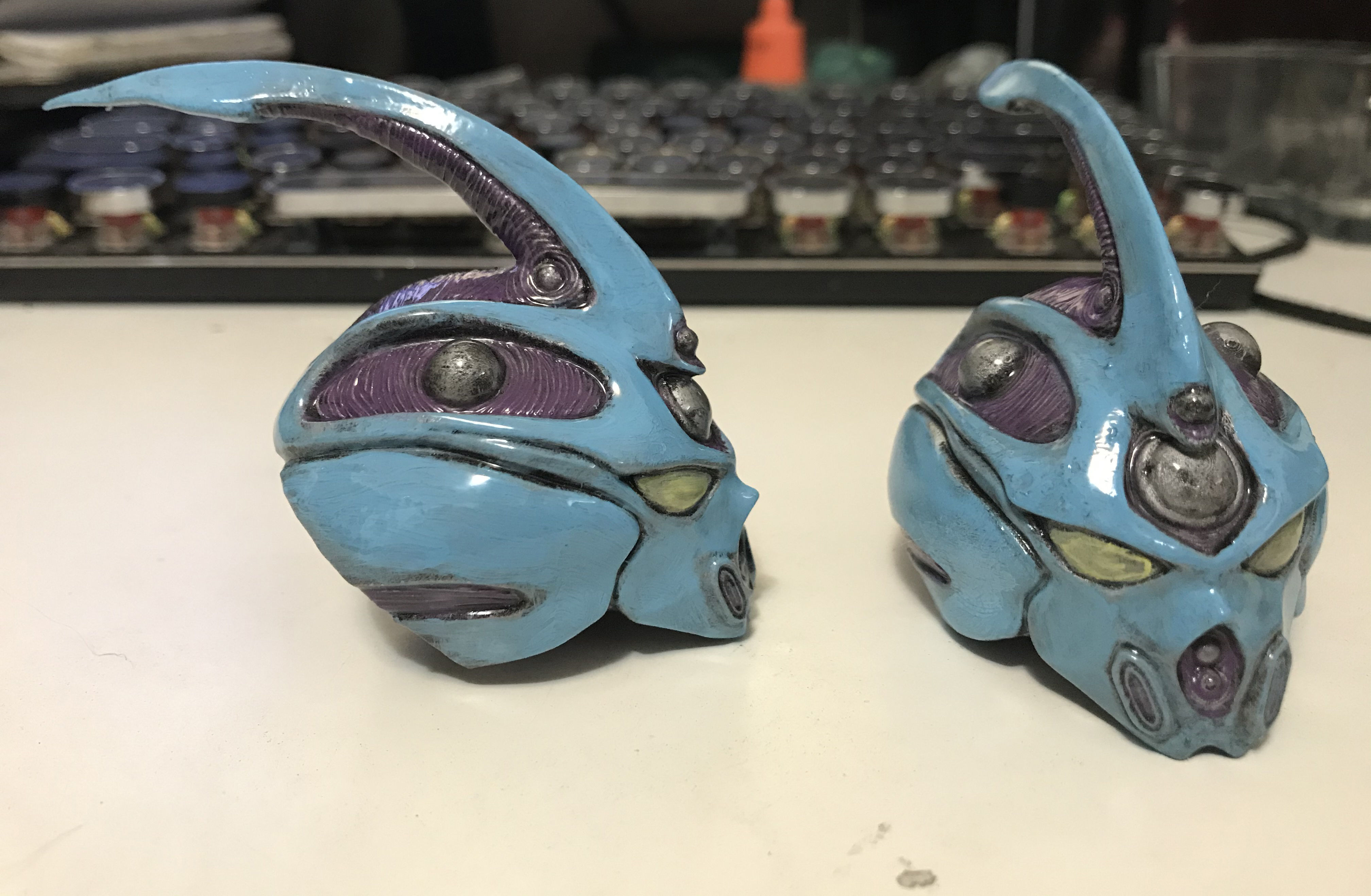 Guyver Unit 1 Blue 1986 Head 3D print model_6