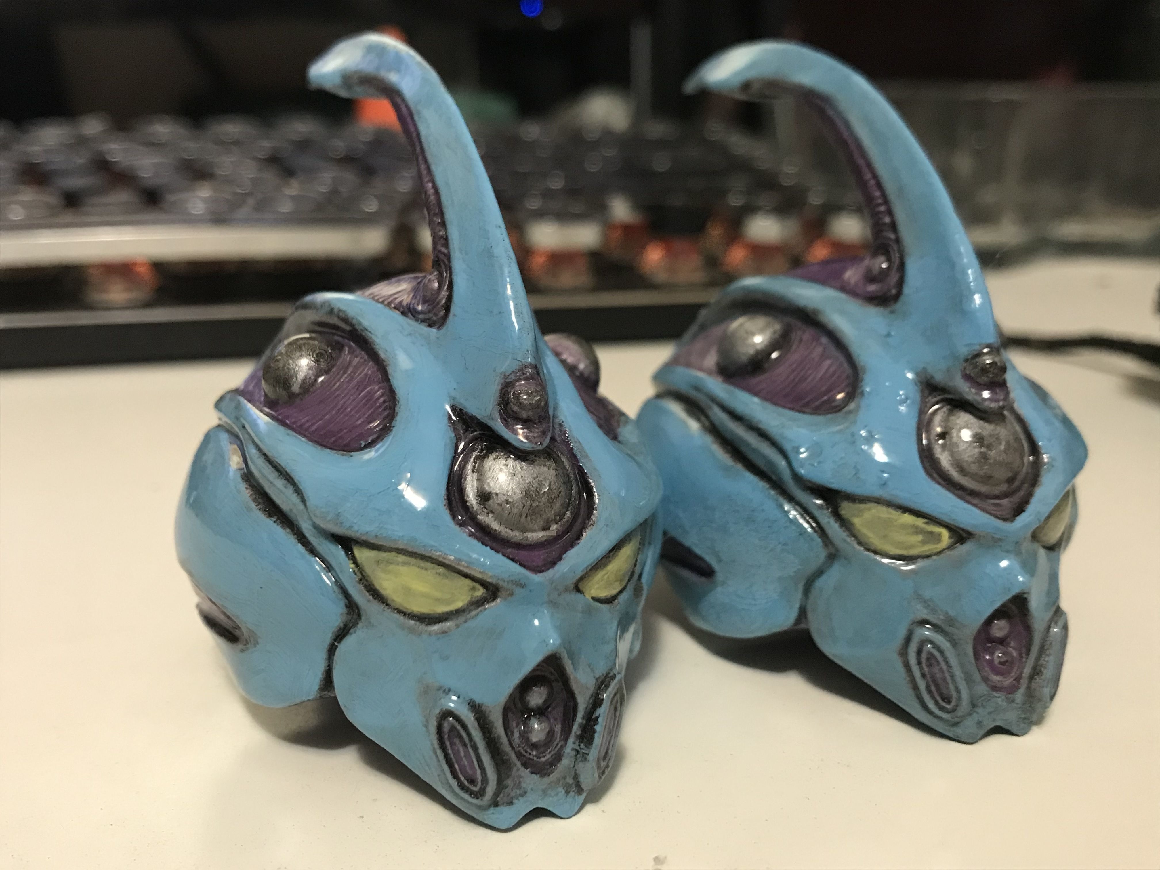 Guyver Unit 1 Blue 1986 Head 3D print model_4