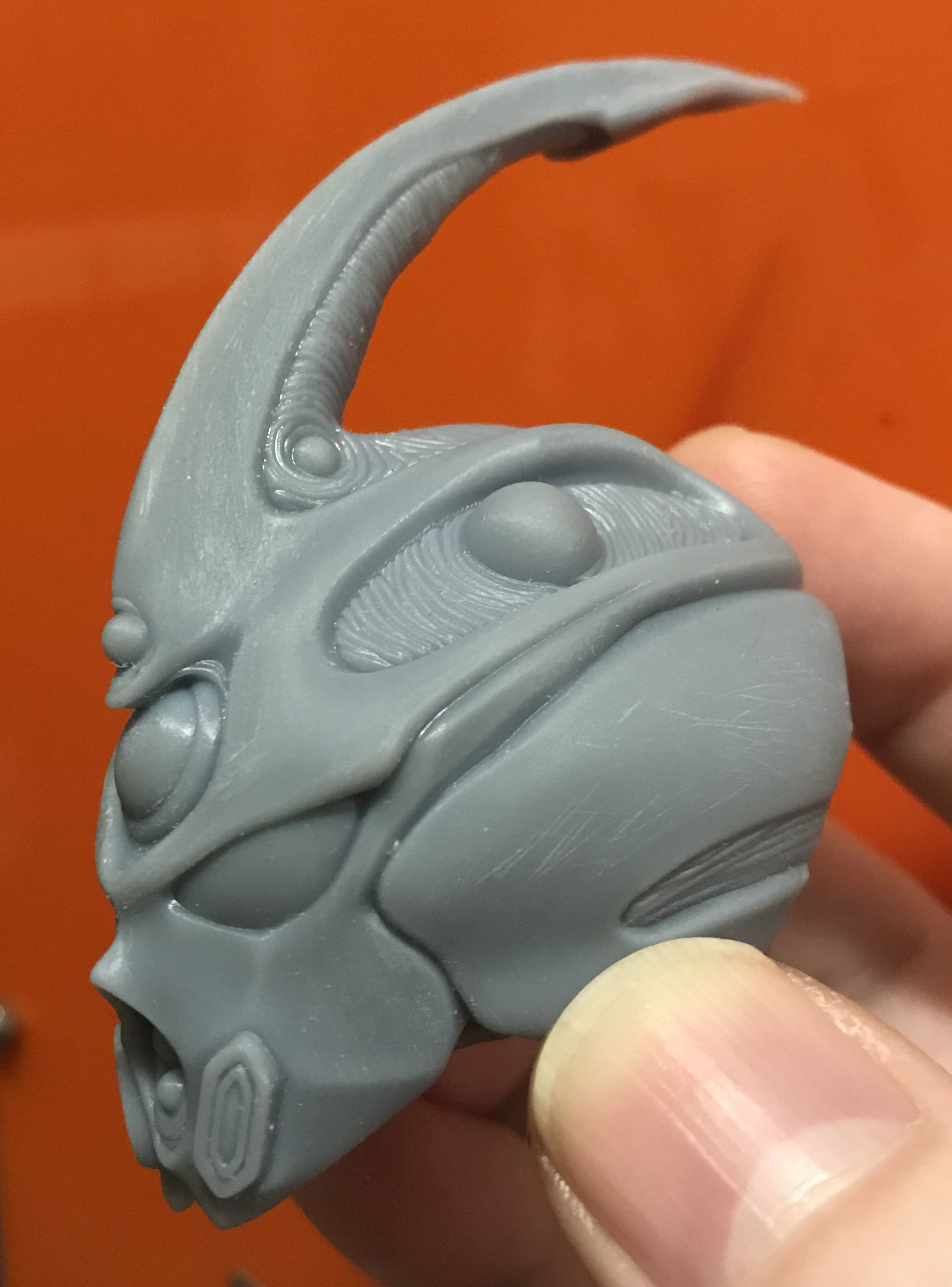 Guyver Unit 1 Blue 1986 Head 3D print model_3