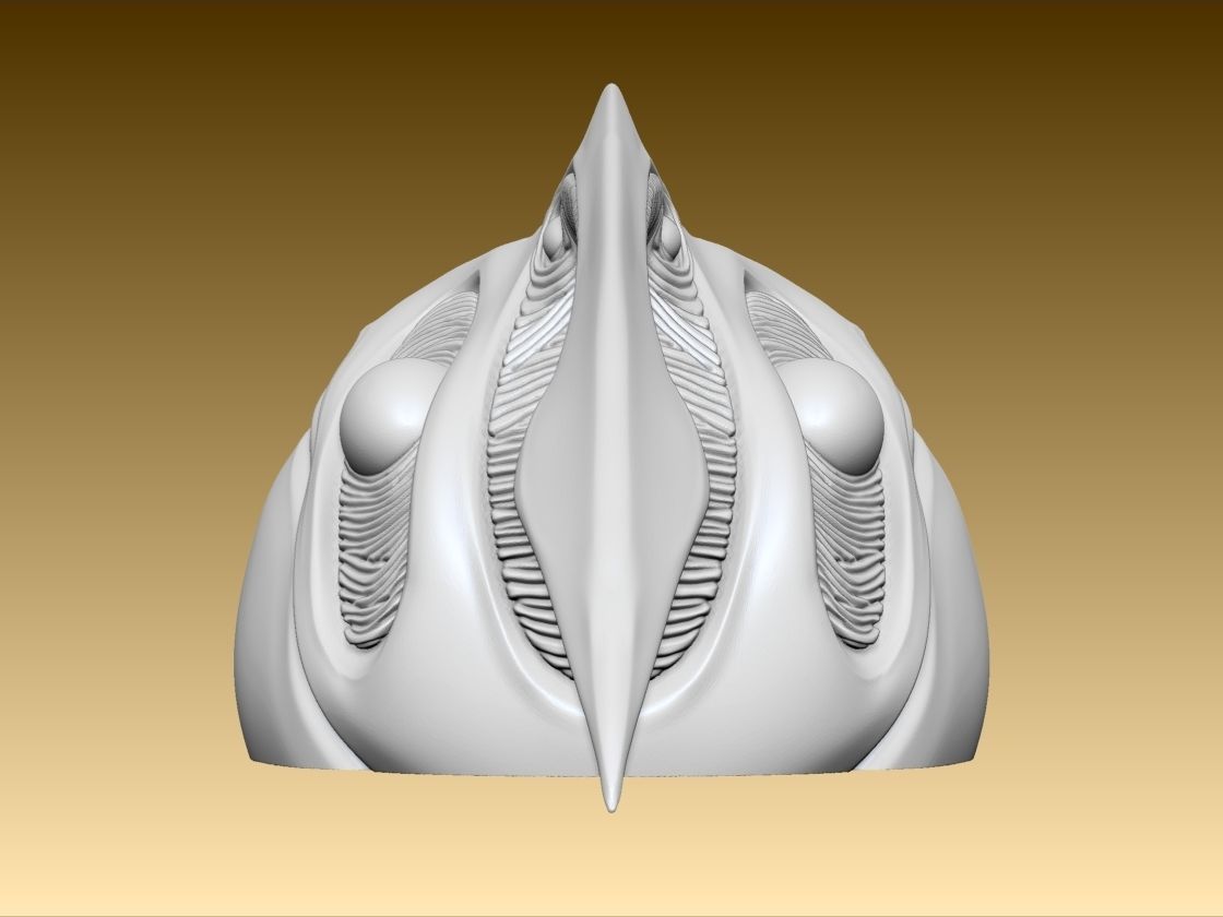 Guyver Unit 1 Blue 1986 Head 3D print model_13