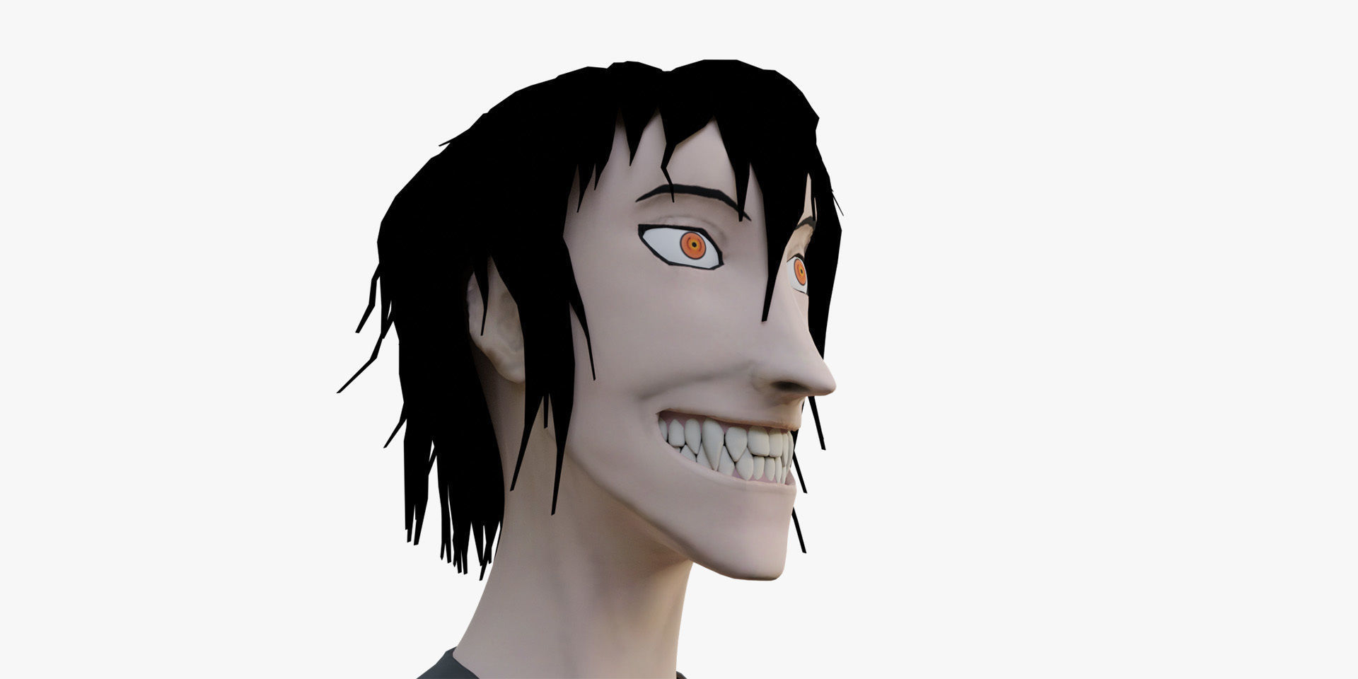 Alucard from Hellsing Anime 3D Rigged Low-poly 3D model_11