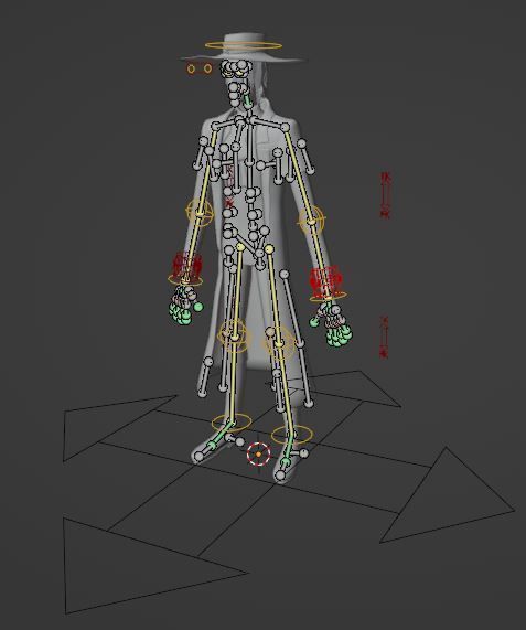 Alucard from Hellsing Anime 3D Rigged Low-poly 3D model_24