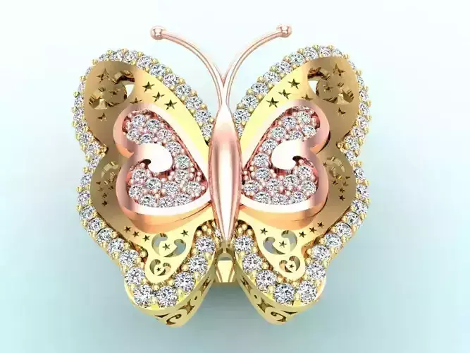 Butterfly Rings - Diamond Rings - Womens Rings