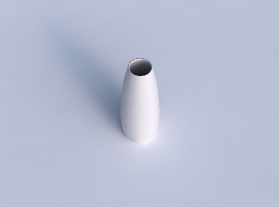 Vase Bullet with curved horizontal sections 3D print model_1