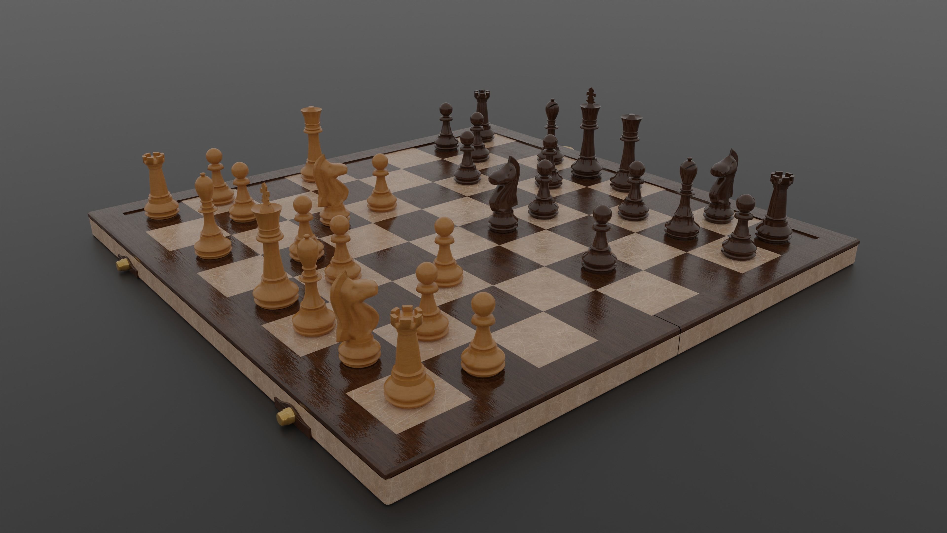 Chess Essentials Asset Pack Low-poly 3D model_6