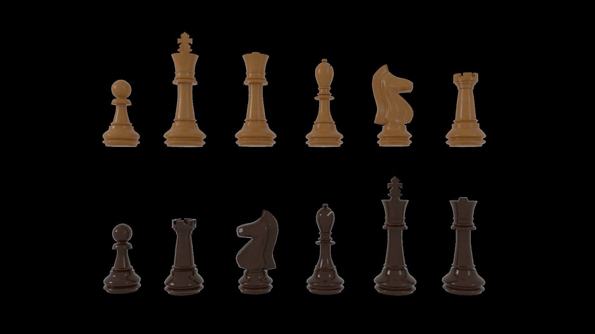 Chess Essentials Asset Pack Low-poly 3D model_3