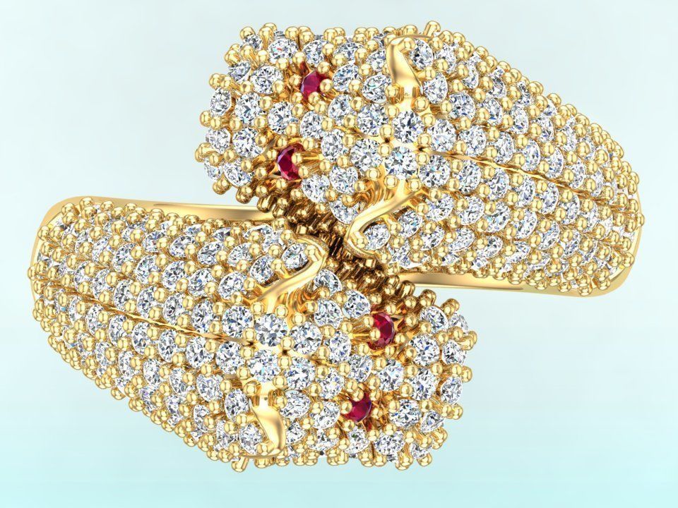 Double Leopard Rings - Leopard Ring 3D print model_6