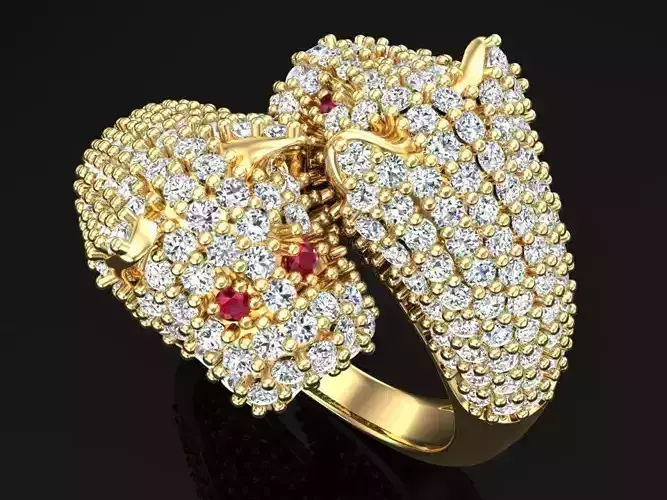 Double Leopard Rings - Leopard Ring