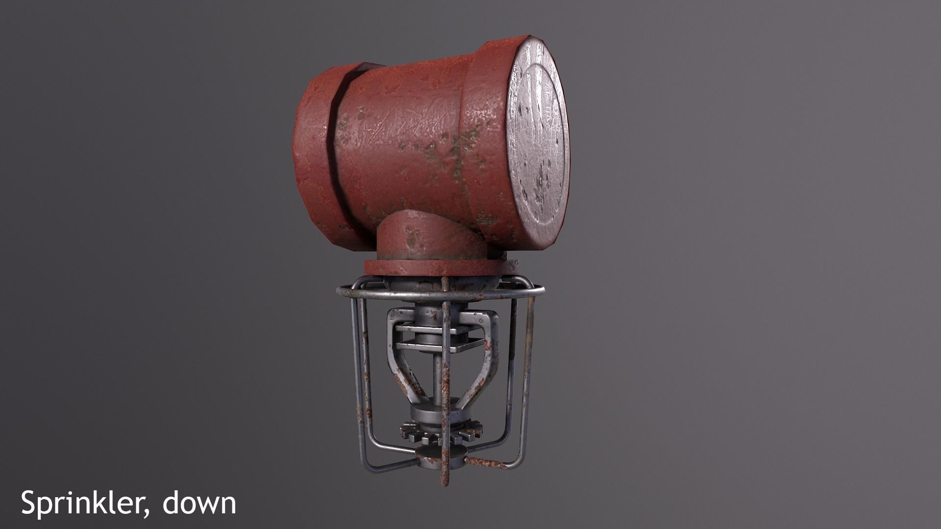 Modular Sprinkler System Low-poly 3D model_6