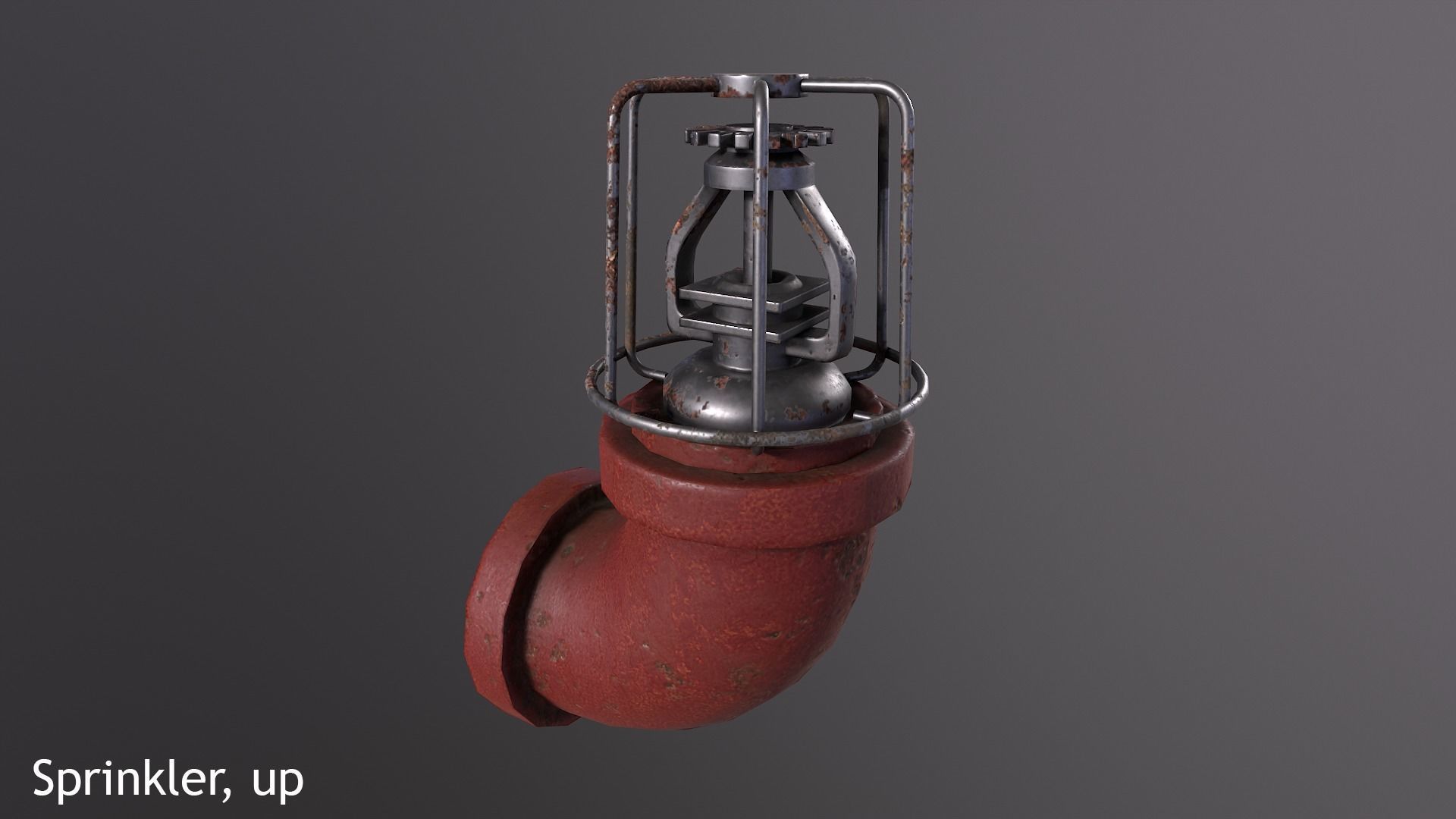 Modular Sprinkler System Low-poly 3D model_7