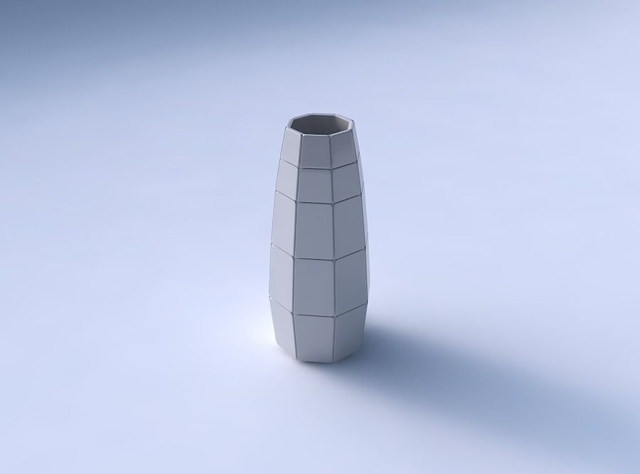 Vase Bullet with large plates 3D print model_3