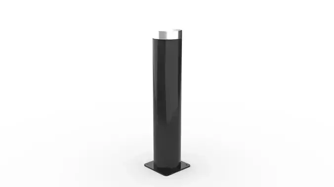 Black Stainless Steel Bollard