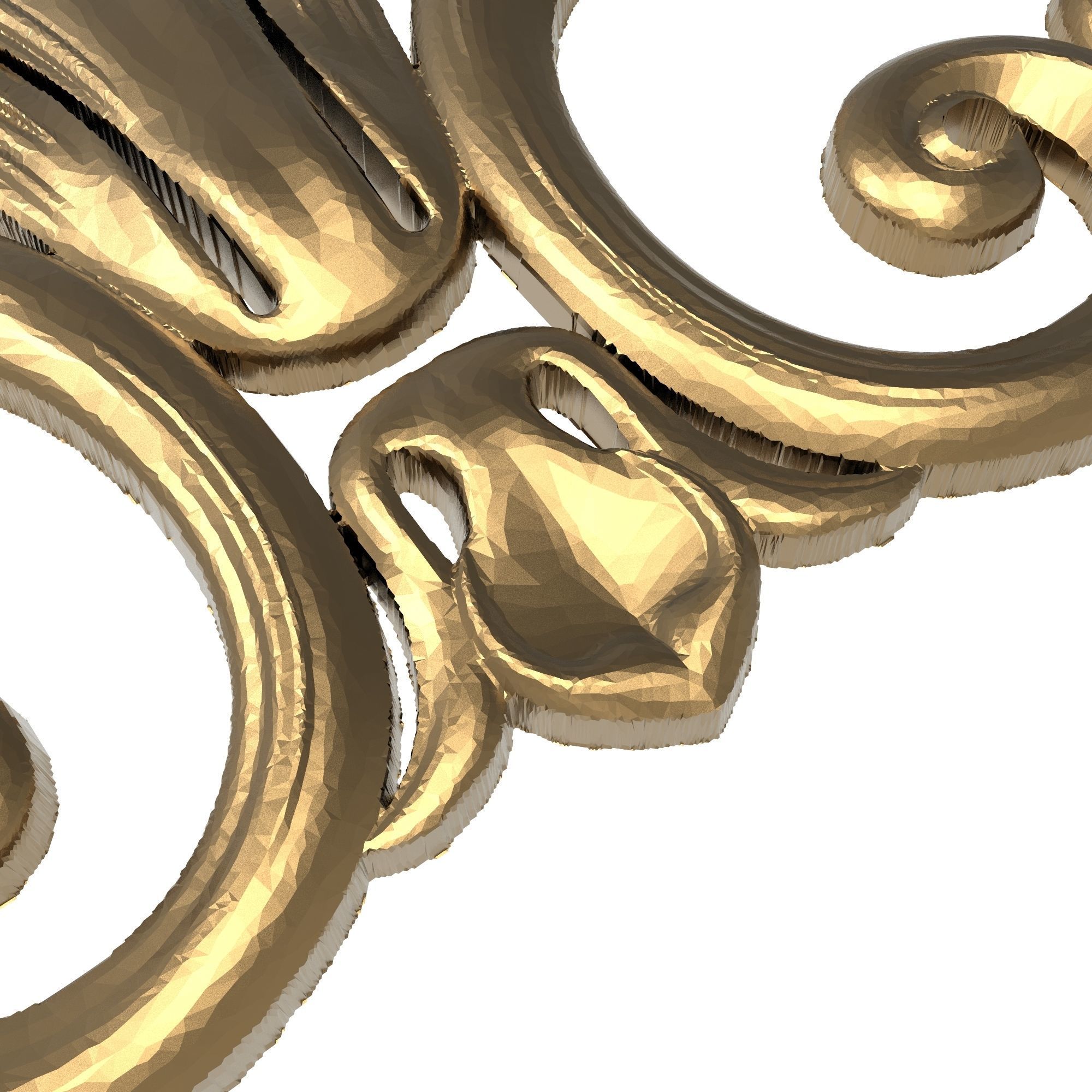 decorative pattern ready for 3D printing 3D model_9