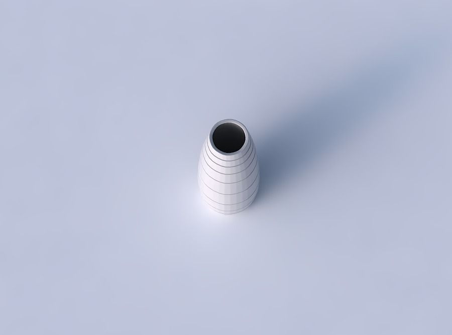 Vase Bulle twith hard horizontal dents 3D print model_7