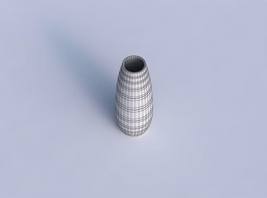 Vase Bulle twith hard horizontal dents 3D print model_11