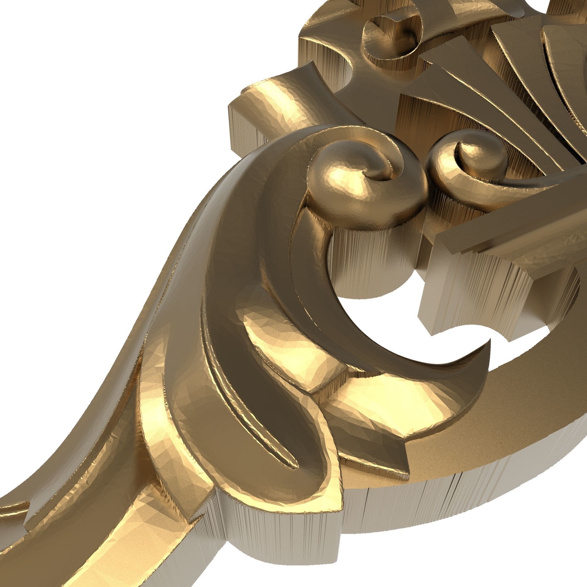 decorative pattern ready for 3D printing 3D model_5