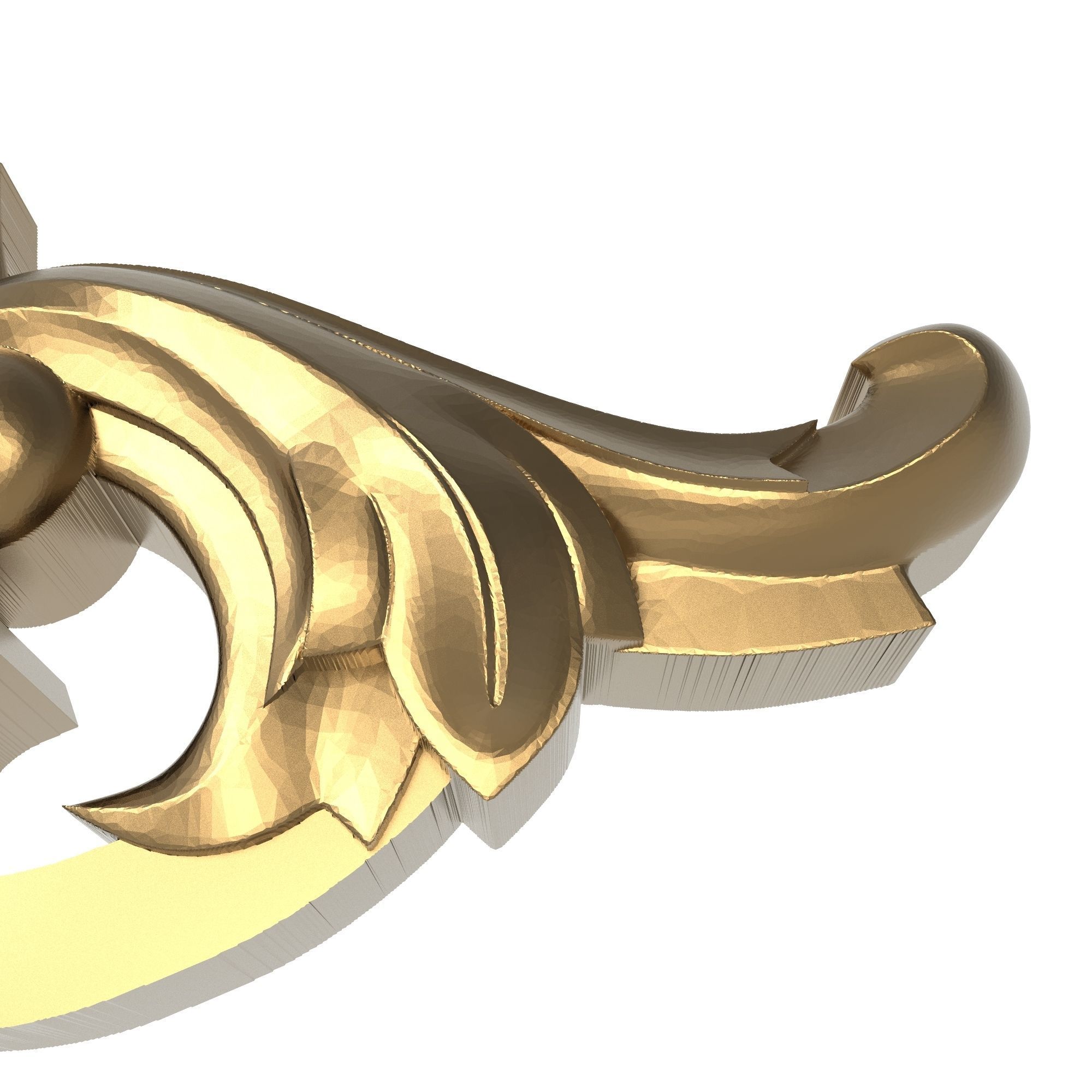 decorative pattern ready for 3D printing 3D model_2