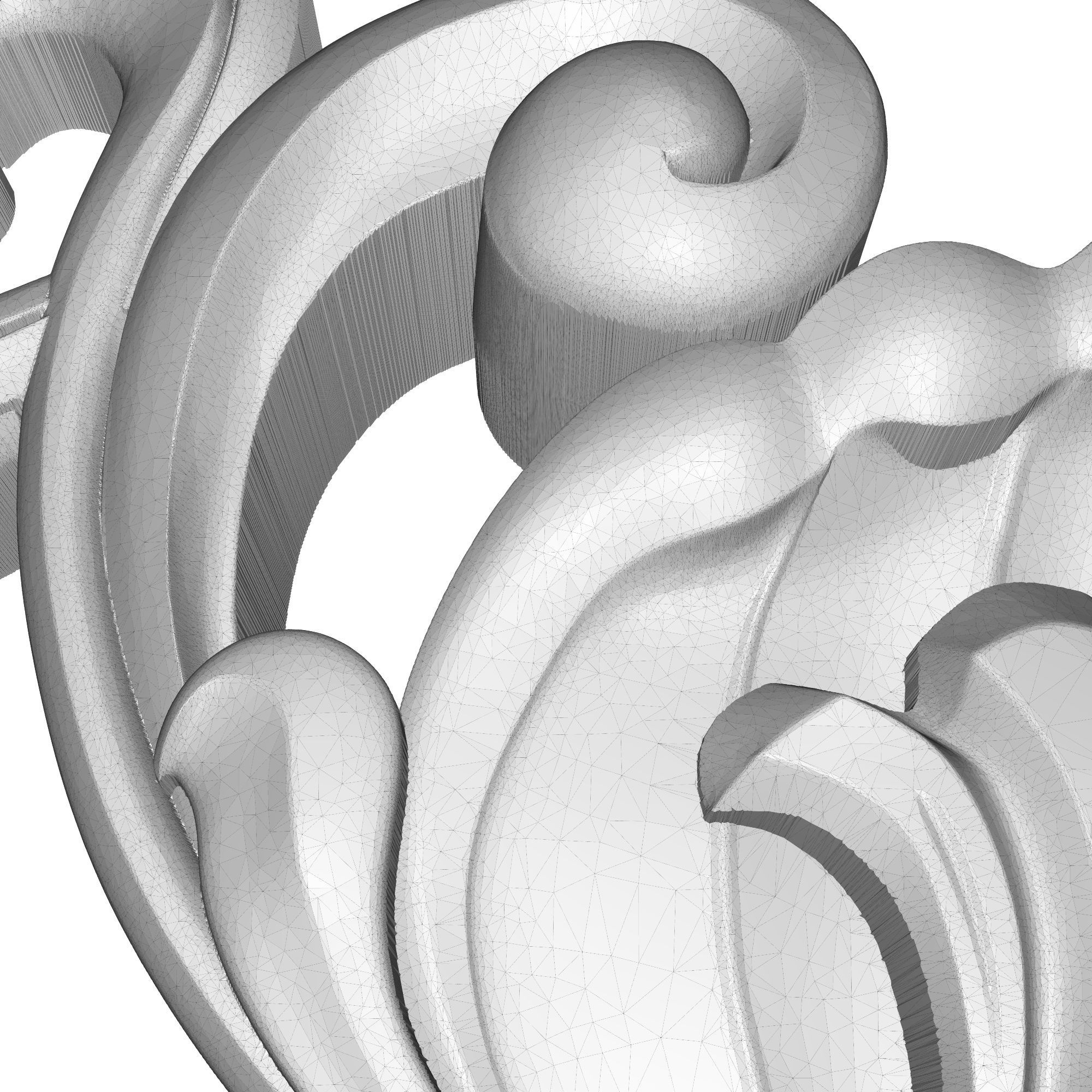 decorative pattern ready for 3D printing 3D model_8