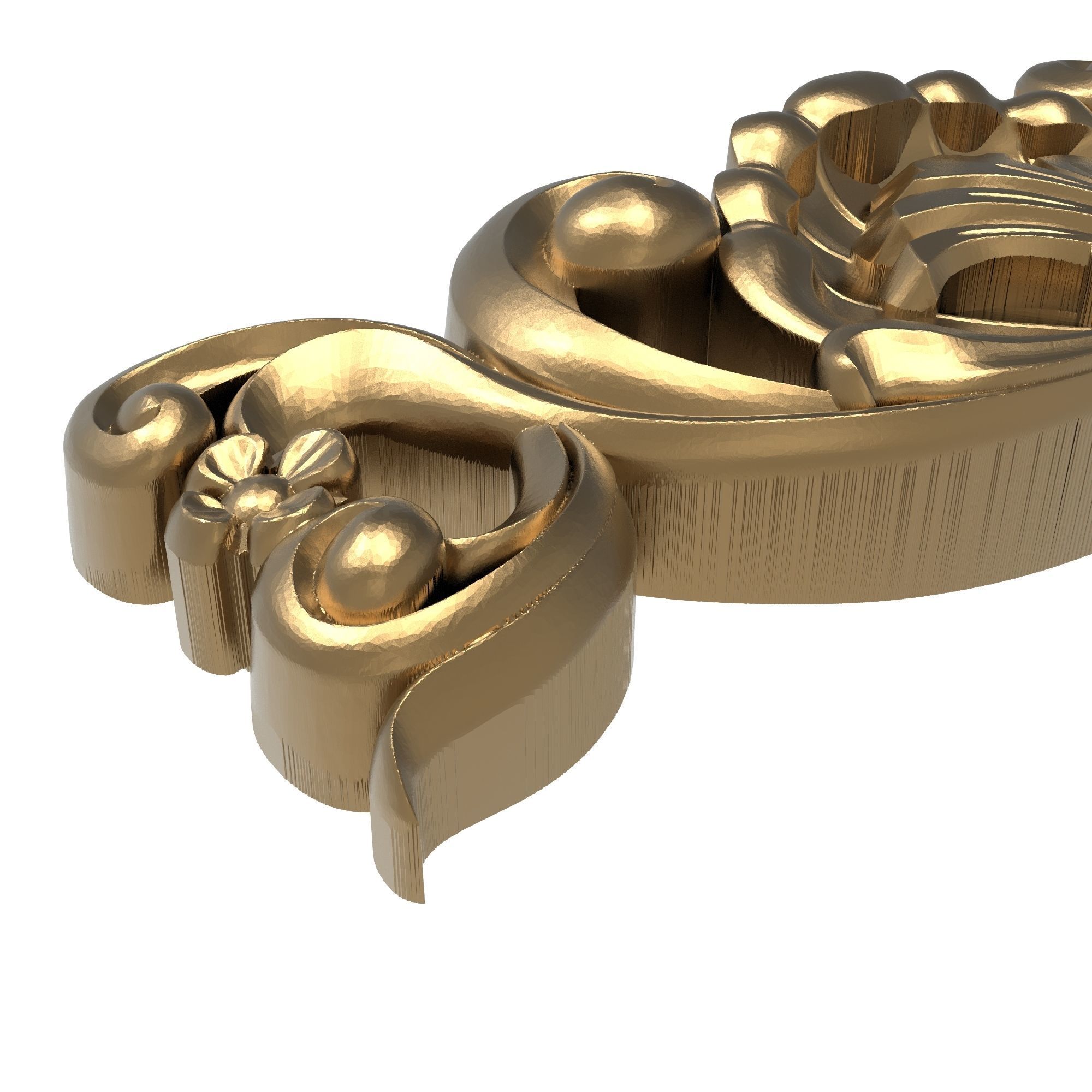 decorative pattern ready for 3D printing 3D model_2