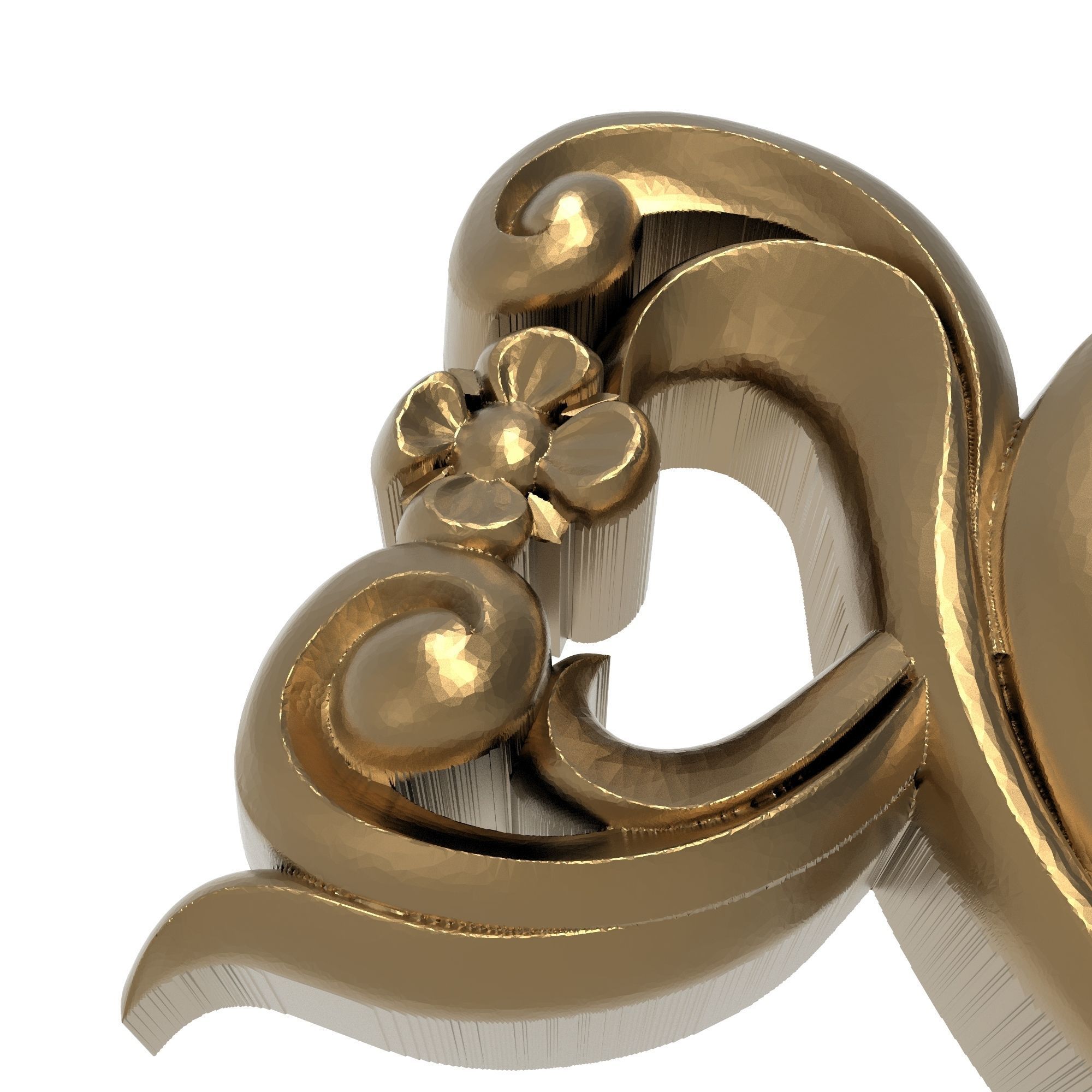 decorative pattern ready for 3D printing 3D model_5