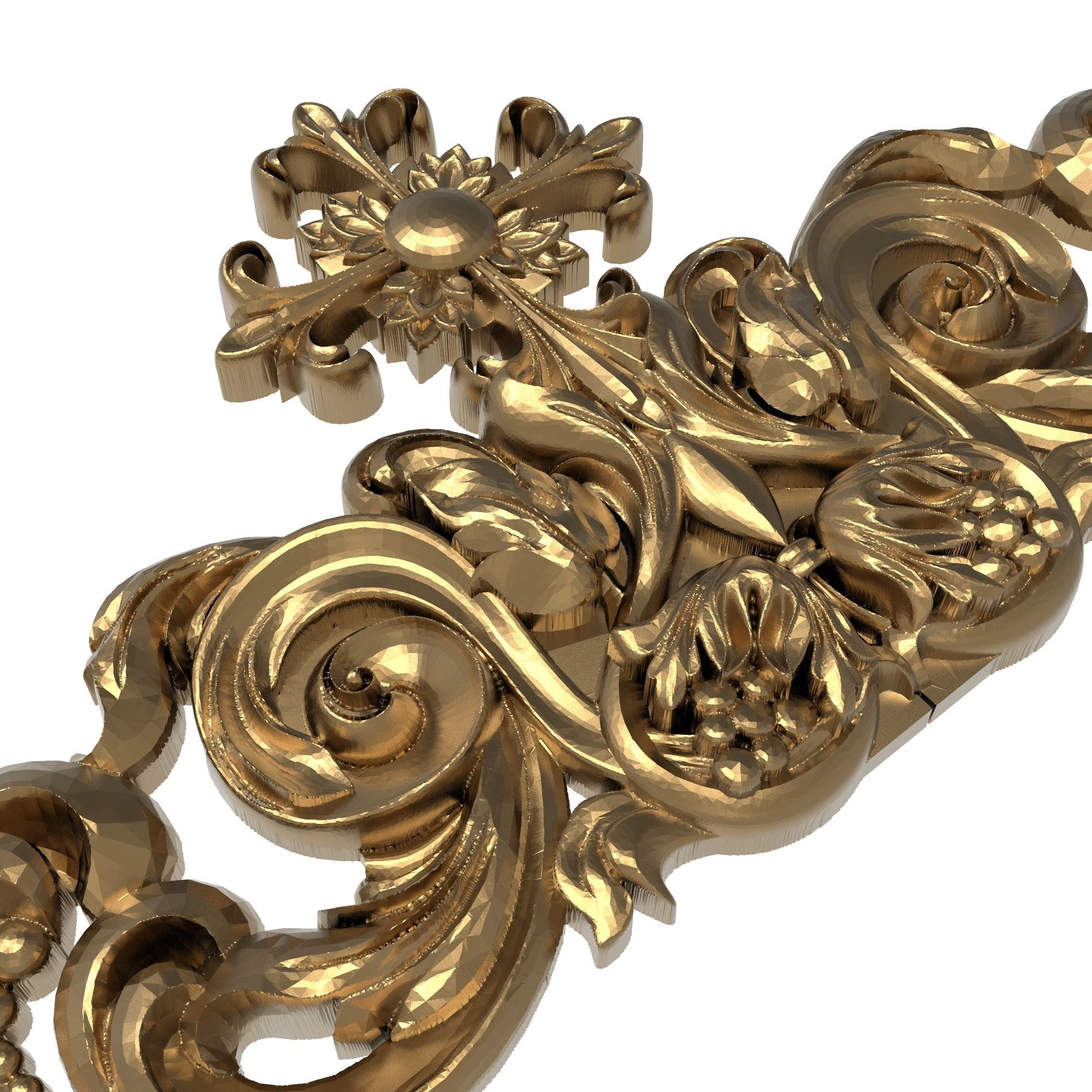 decorative pattern ready for 3D printing 3D model_2