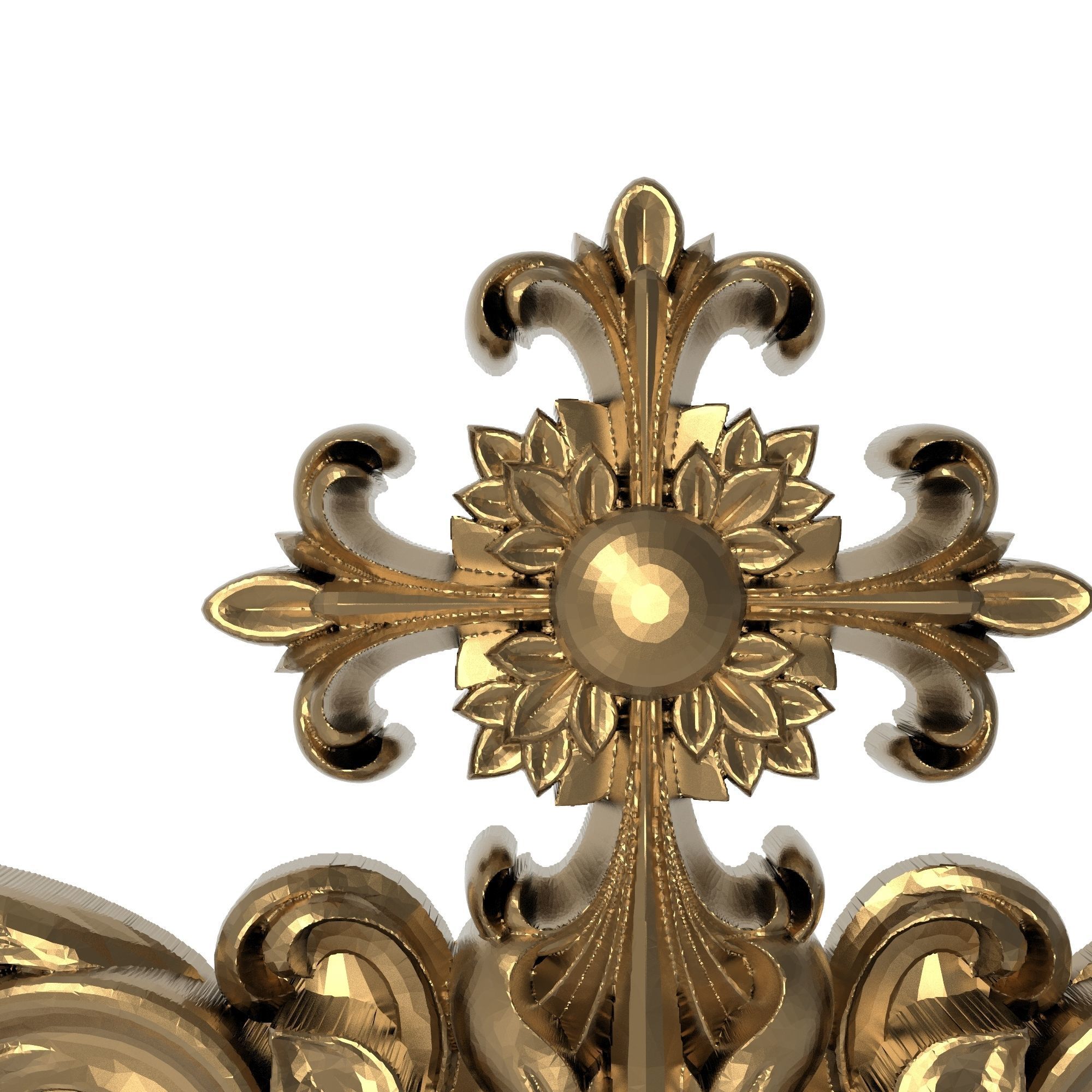 decorative pattern ready for 3D printing 3D model_1