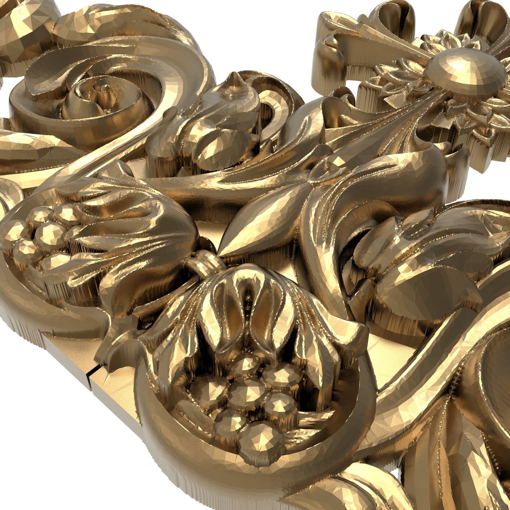 decorative pattern ready for 3D printing 3D model_5