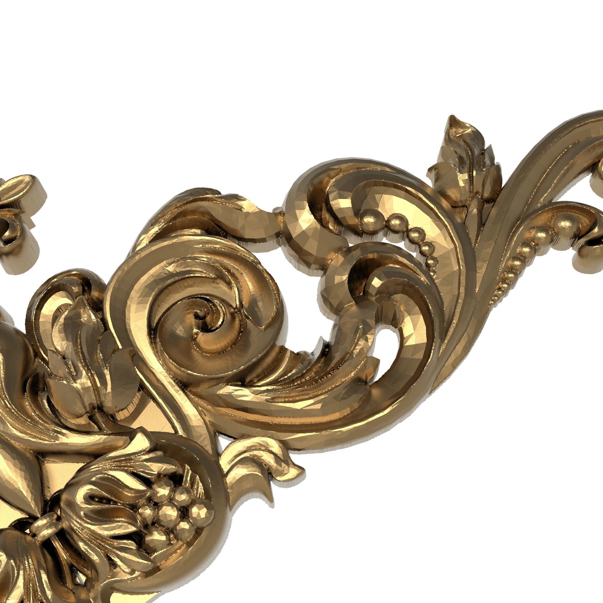 decorative pattern ready for 3D printing 3D model_4