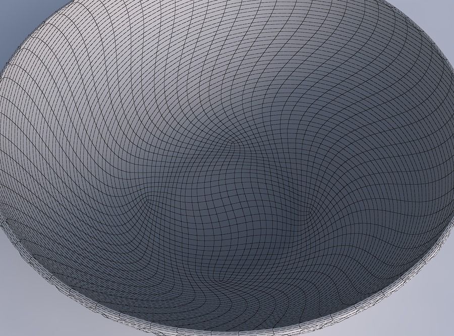 Bowl wide with twisted diagonal grid bulges 3D print model_6