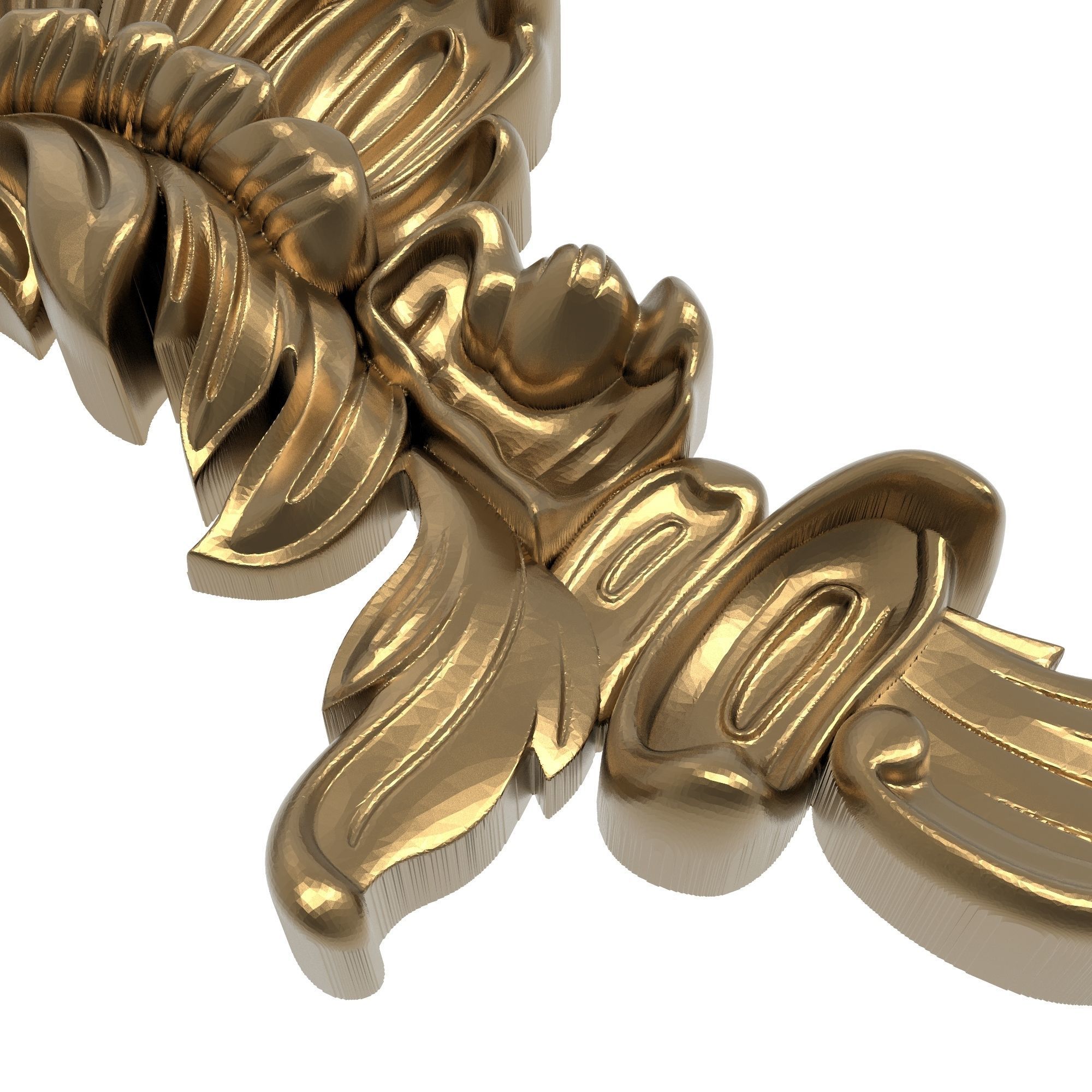 decorative pattern ready for 3D printing 3D model_4