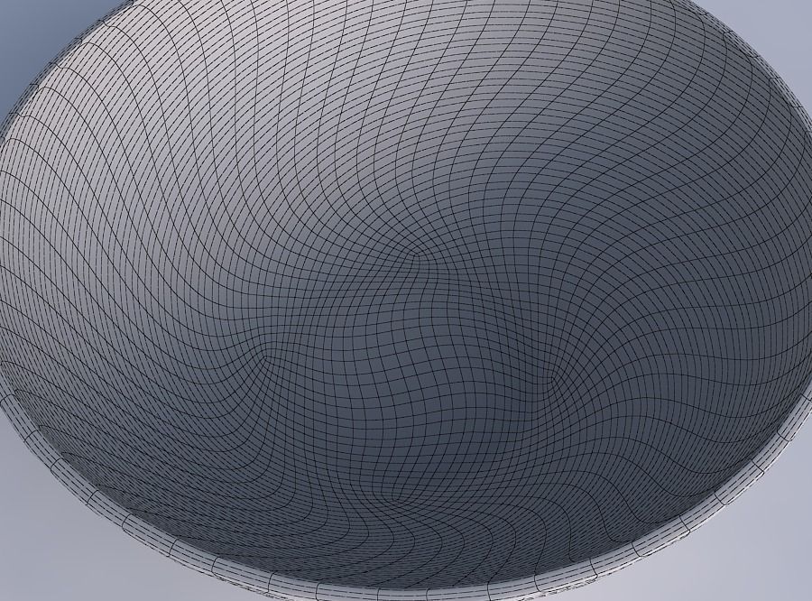 Bowl wide with twisted diagonal grid dents 3D print model_6