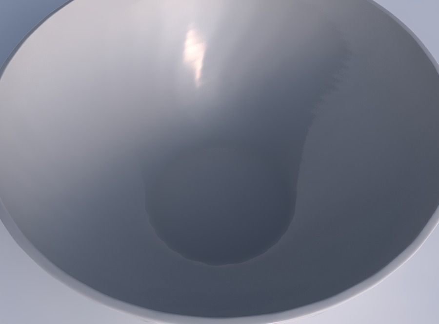 Bowl wide with twisted diagonal grid dents 3D print model_1