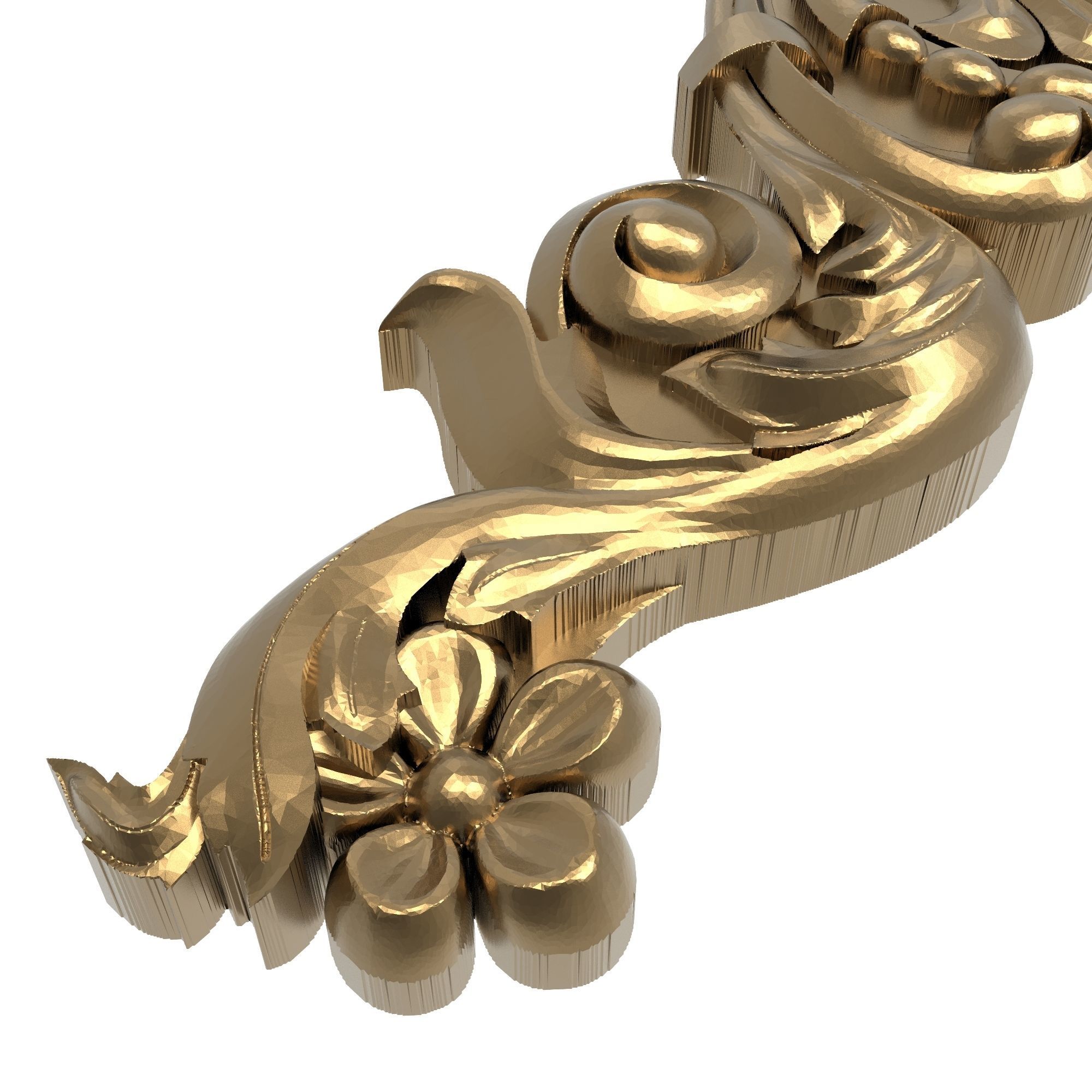 decorative pattern ready for 3D printing 3D model_3