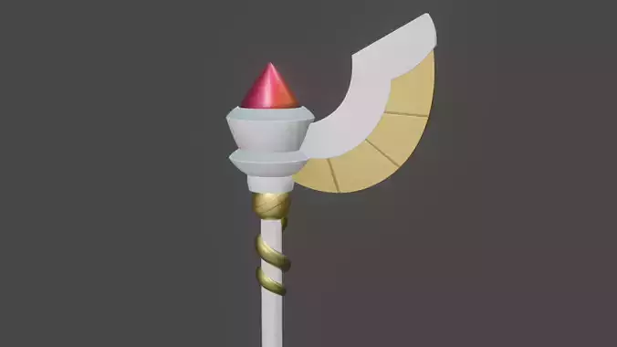 Golden Guard staff from owl house
