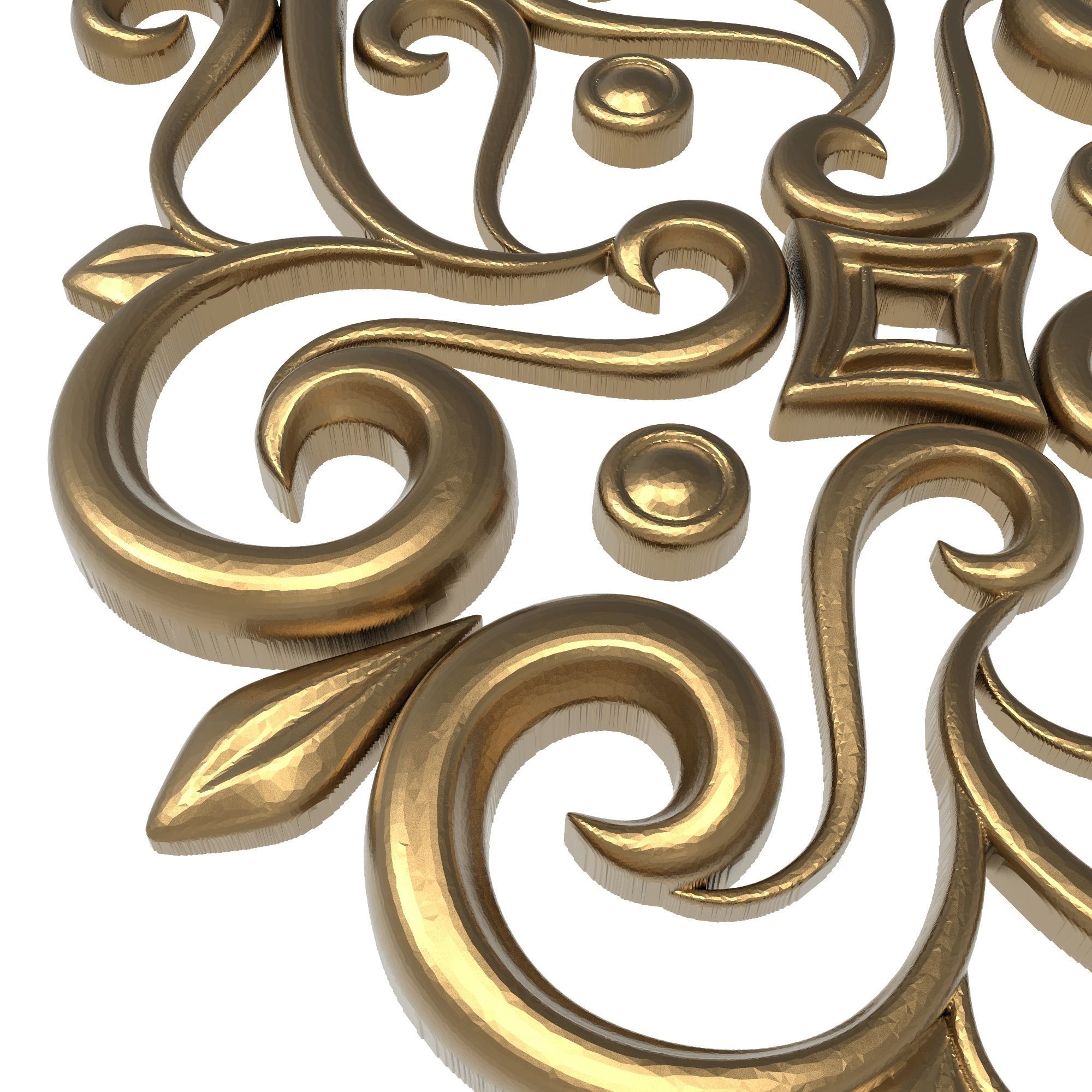 decorative pattern ready for 3D printing 3D model_2