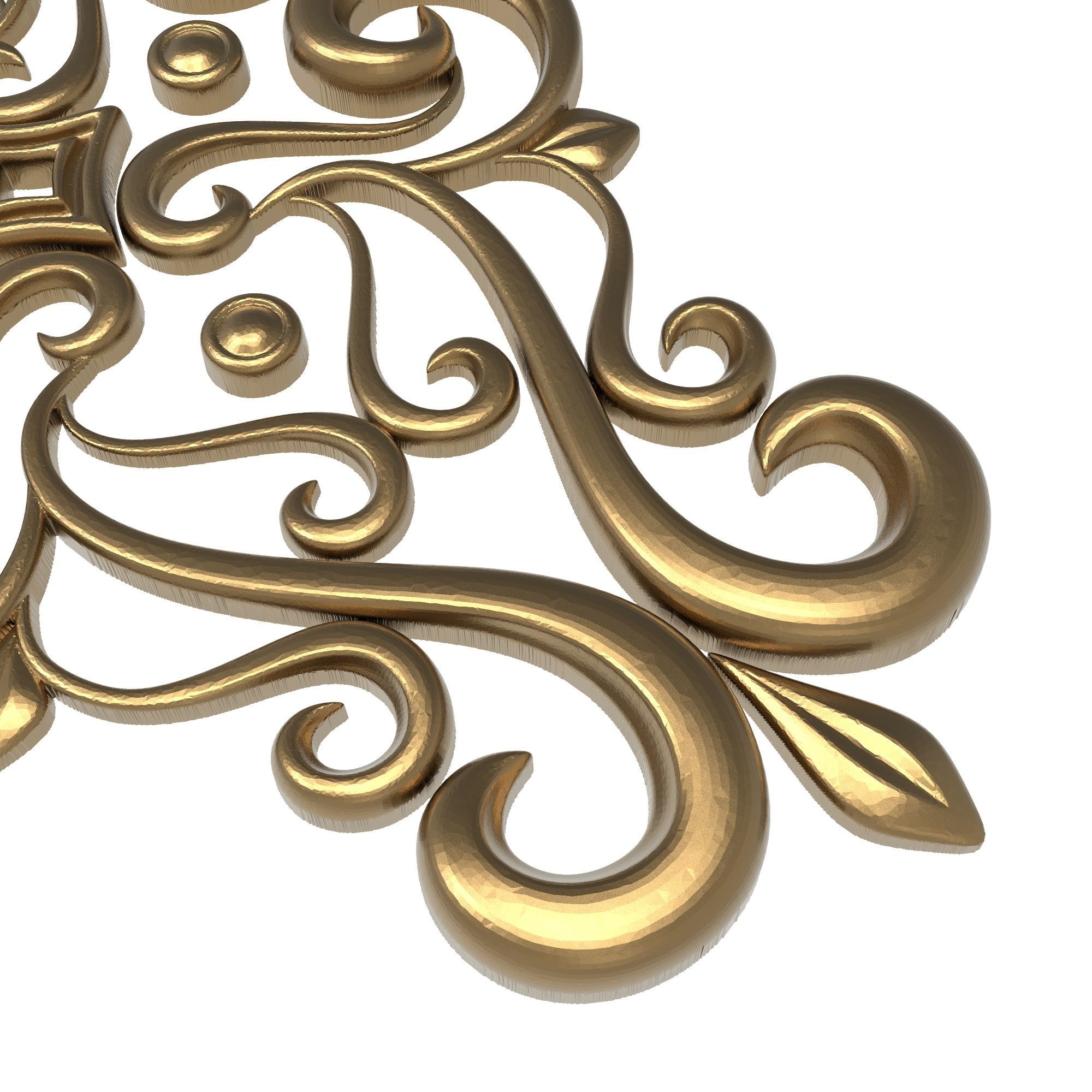 decorative pattern ready for 3D printing 3D model_3