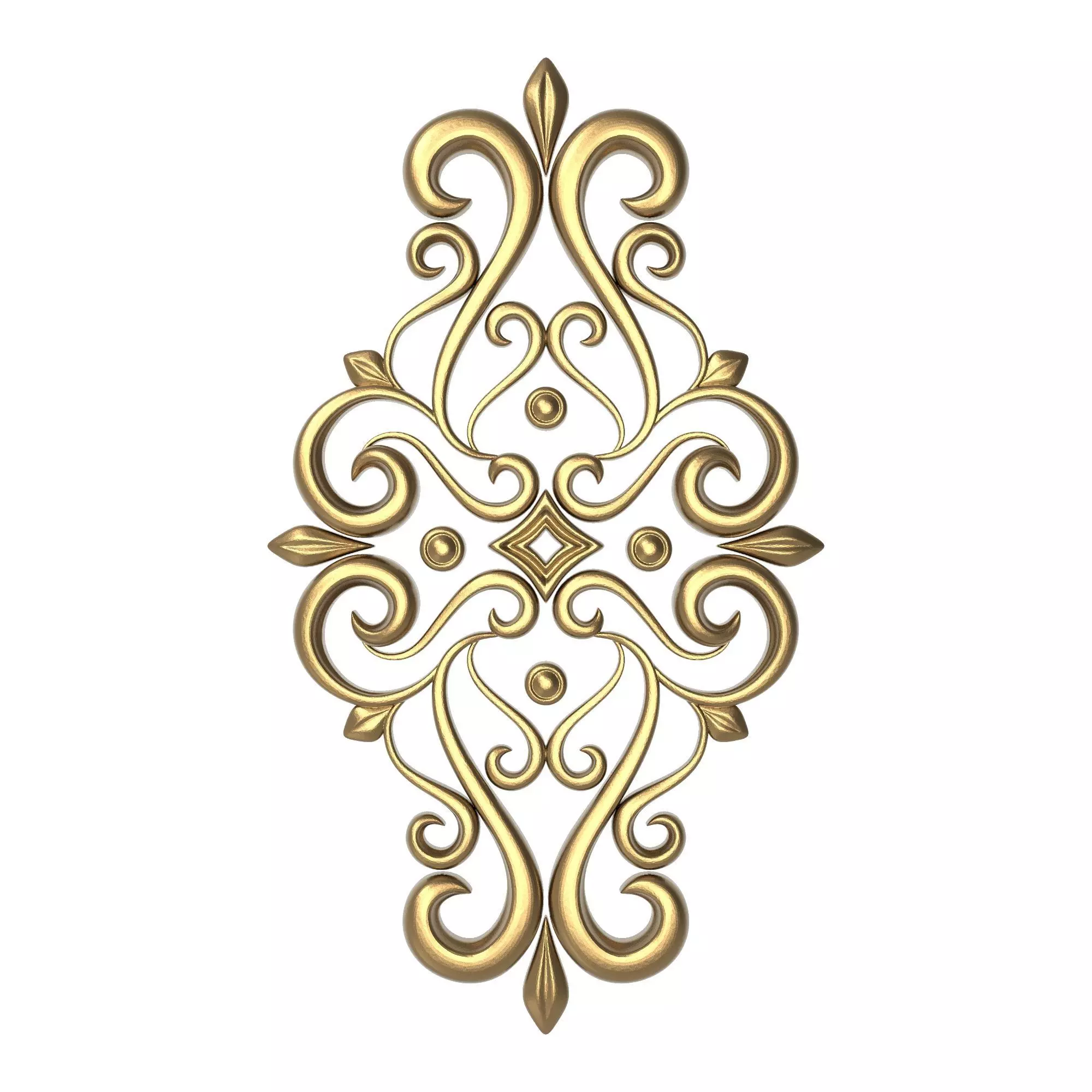 decorative pattern ready for 3D printing 3D model_0