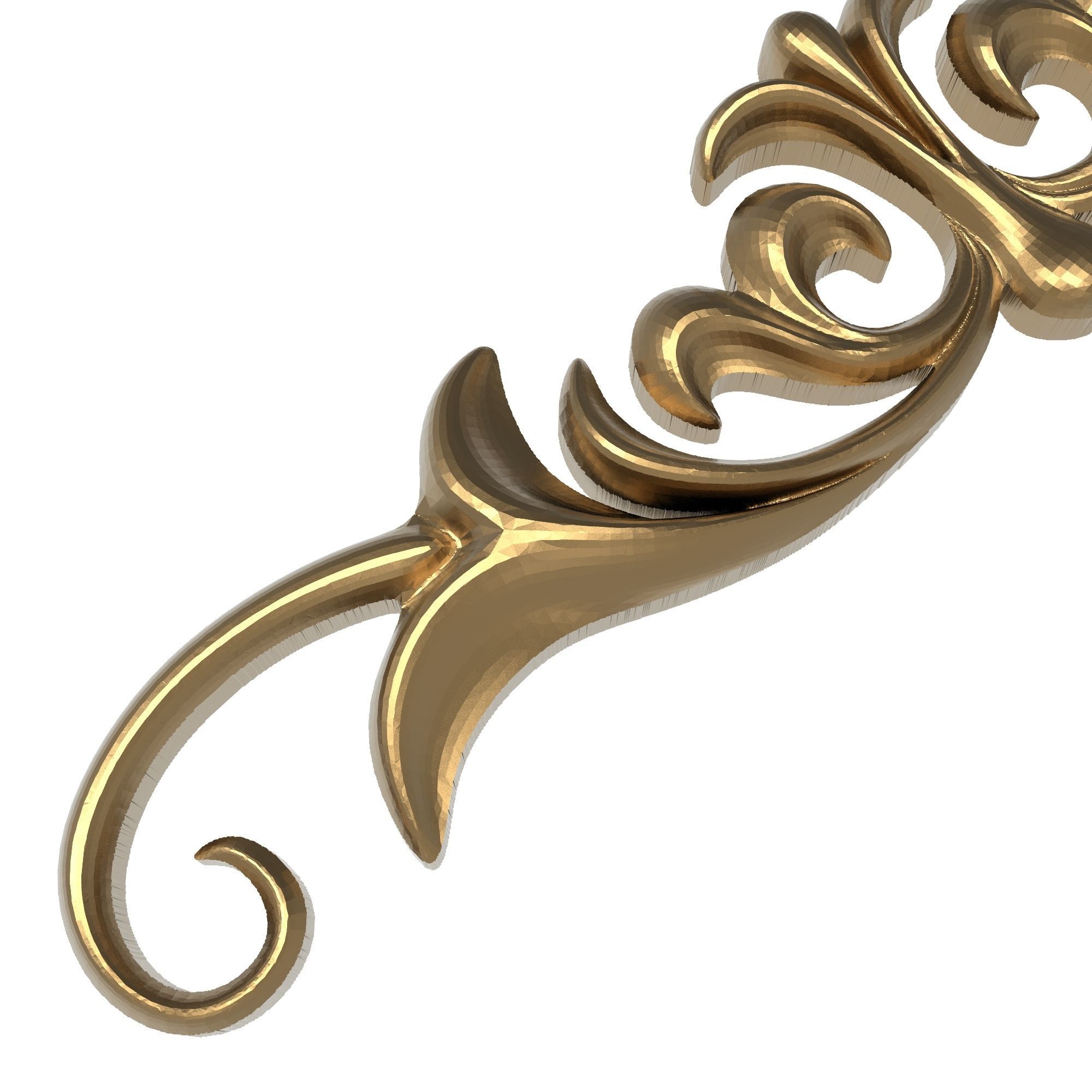 decorative pattern ready for 3D printing 3D model_4