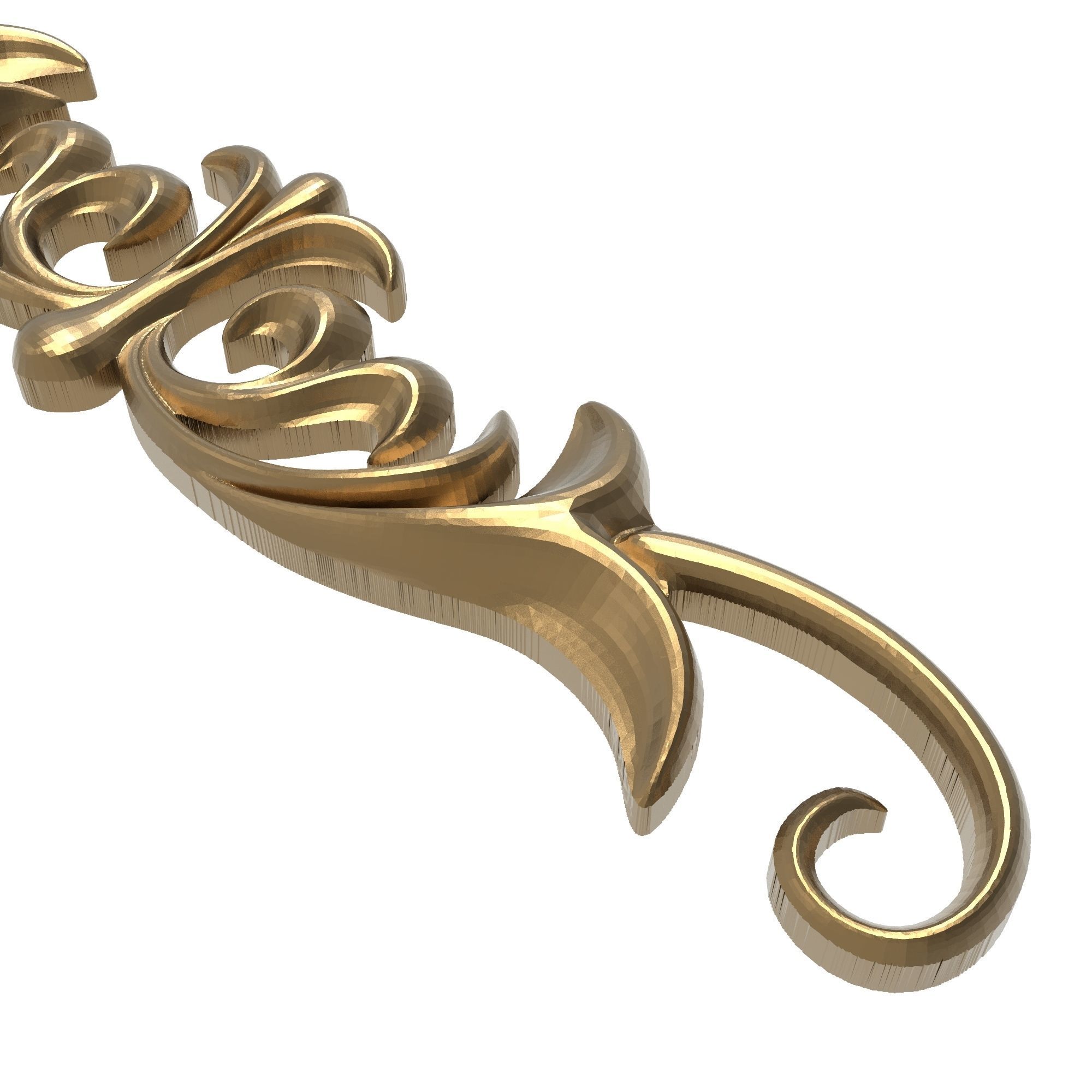 decorative pattern ready for 3D printing 3D model_2