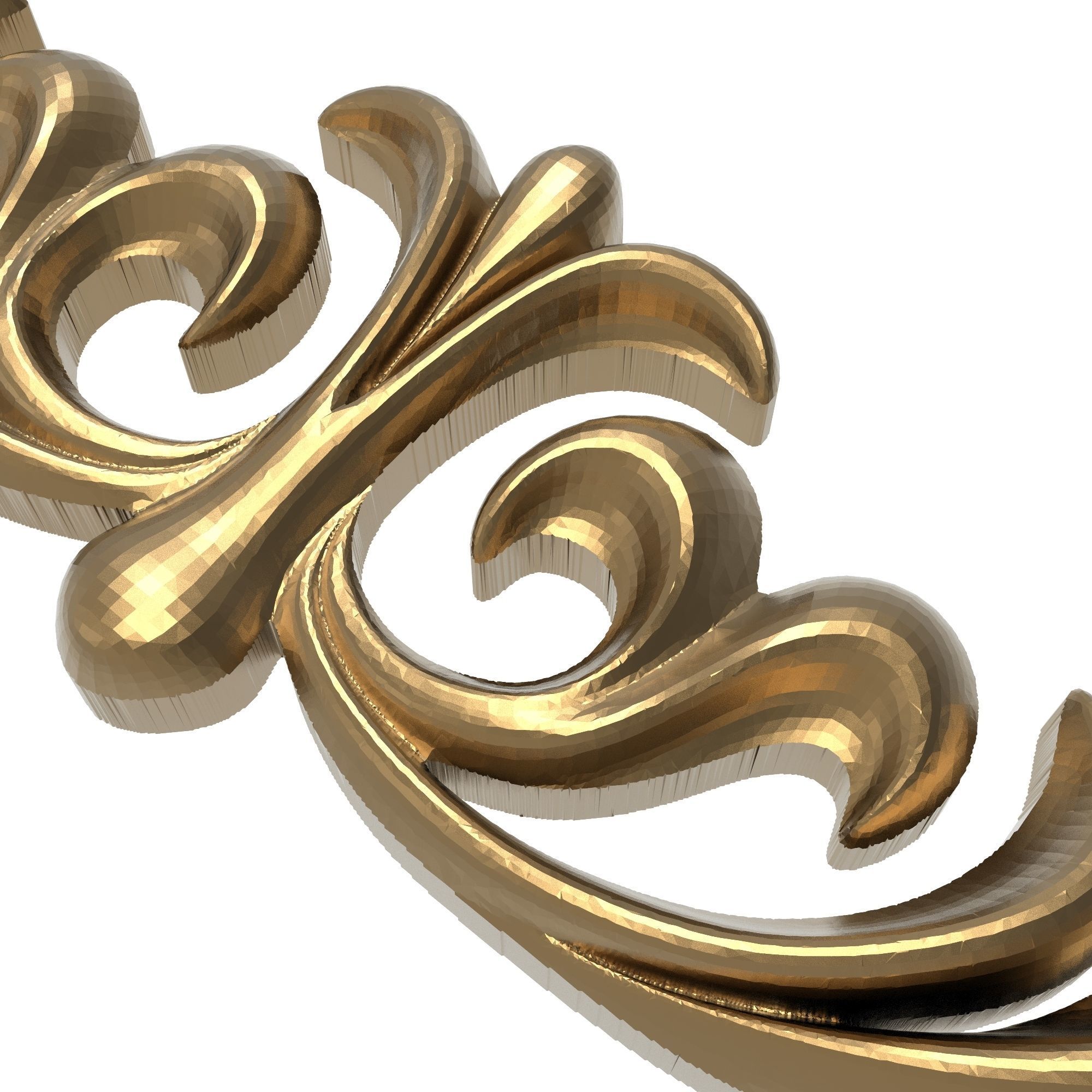 decorative pattern ready for 3D printing 3D model_3