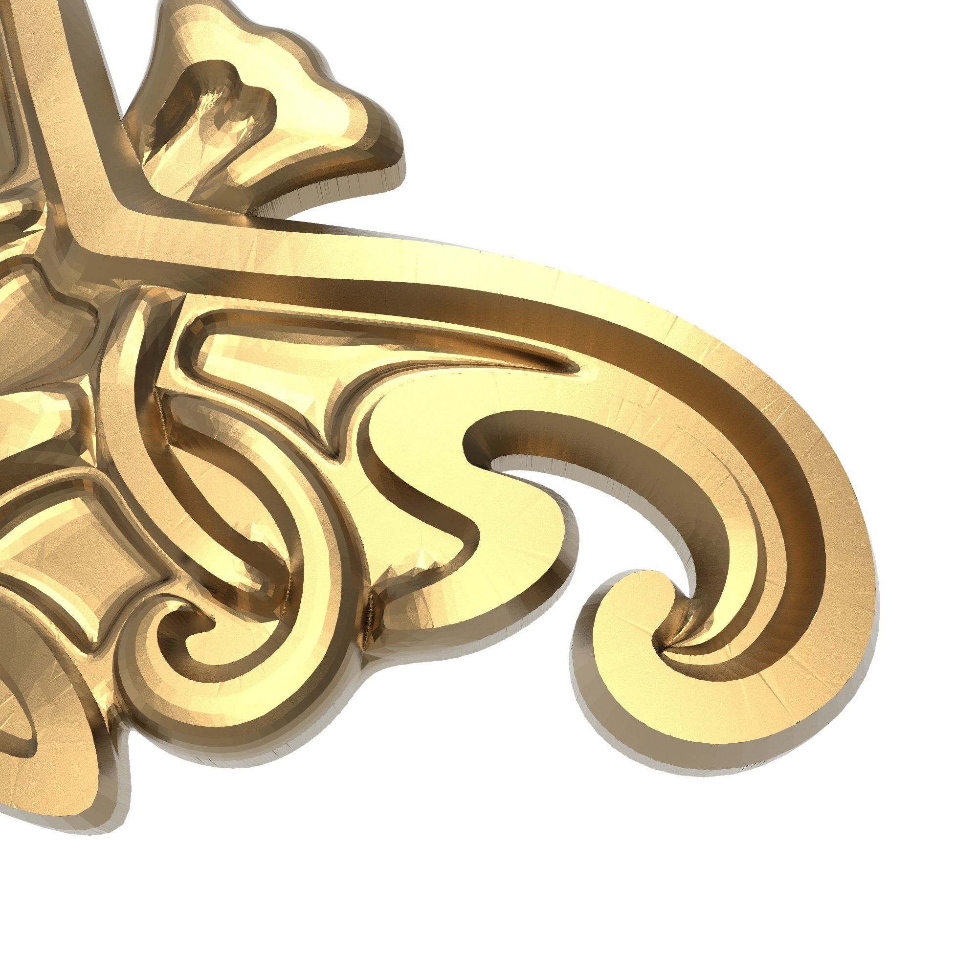 decorative pattern ready for 3D printing 3D model_3