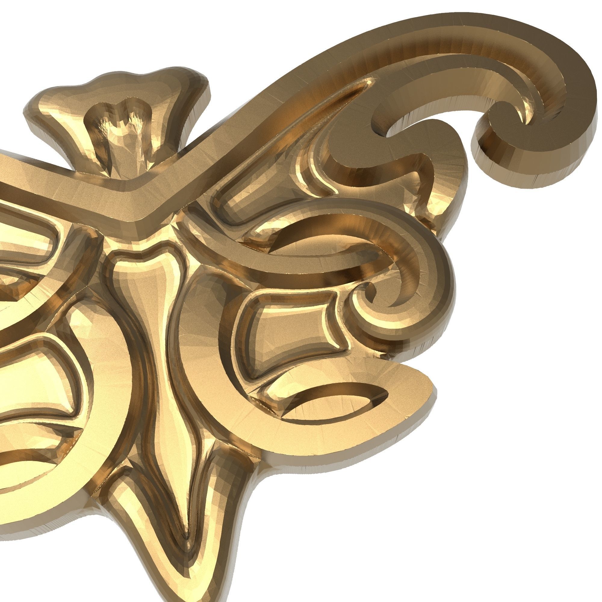 decorative pattern ready for 3D printing 3D model_2