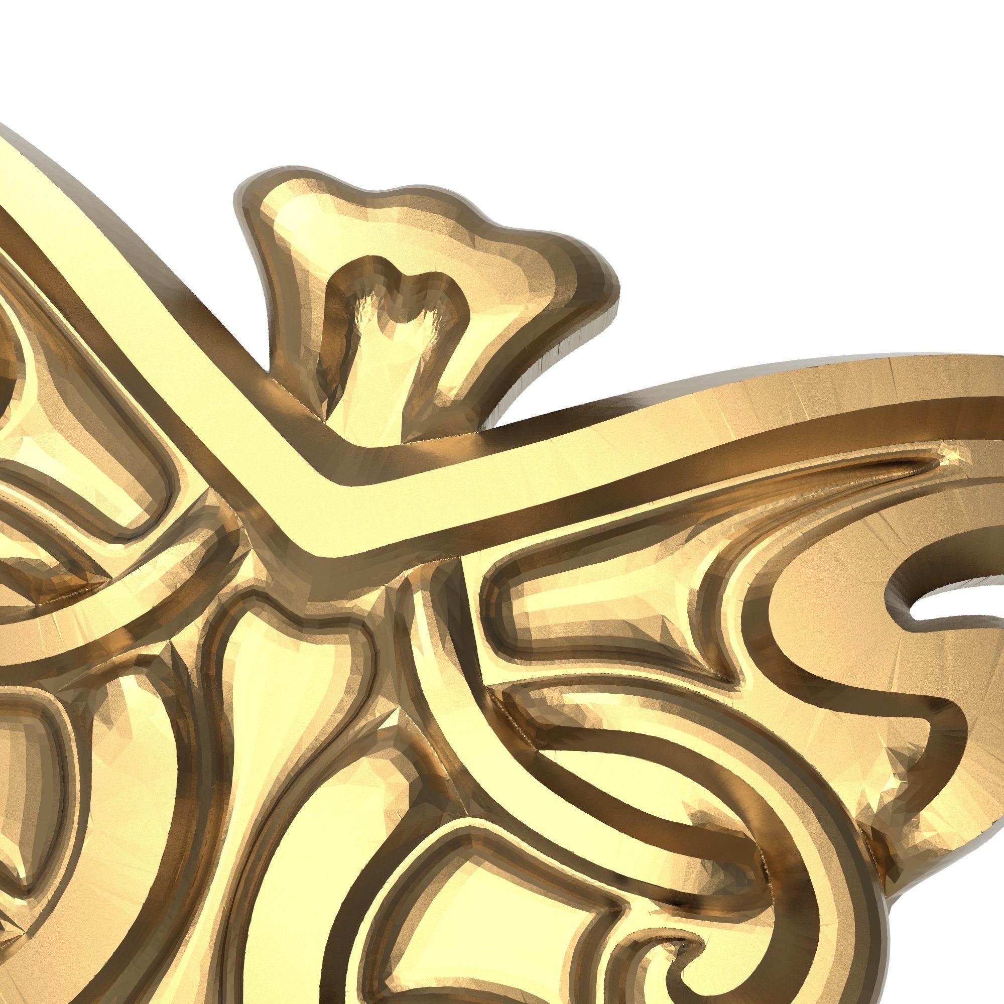 decorative pattern ready for 3D printing 3D model_4