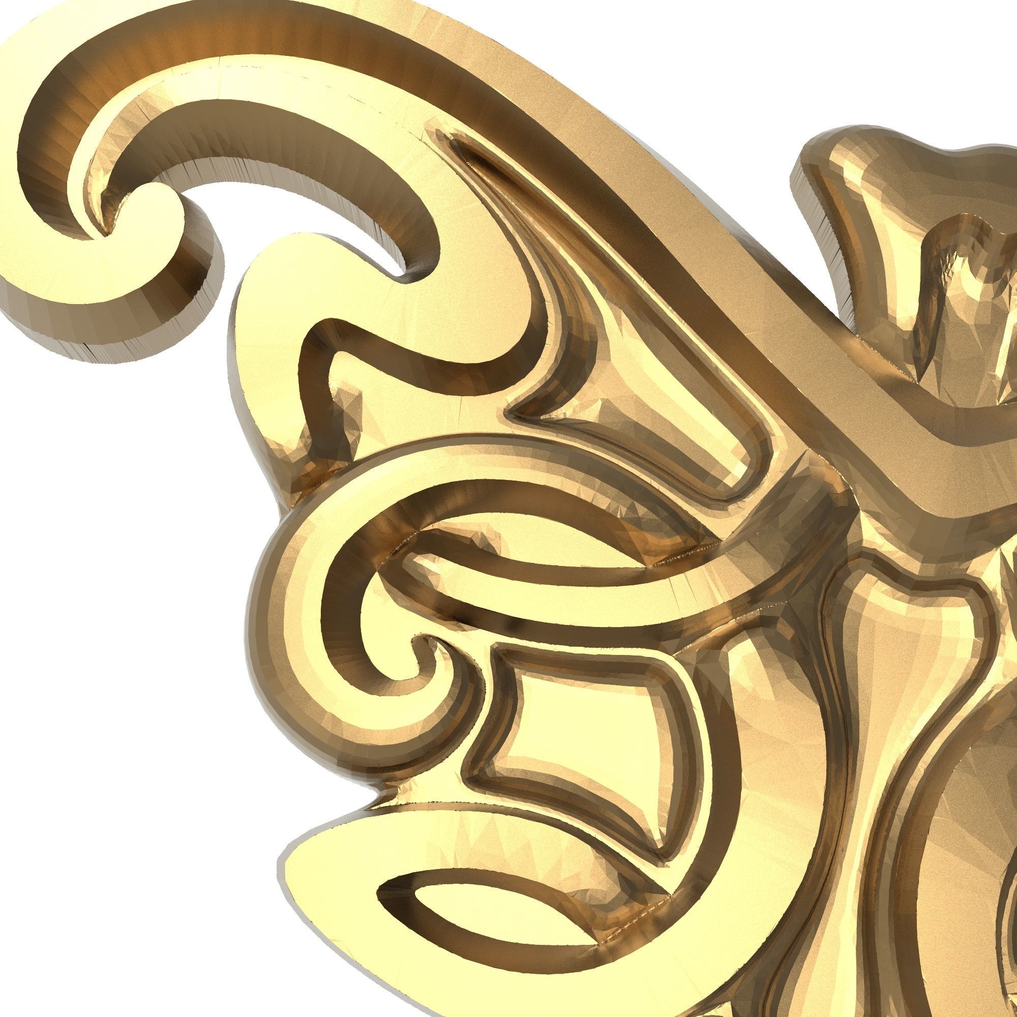 decorative pattern ready for 3D printing 3D model_5