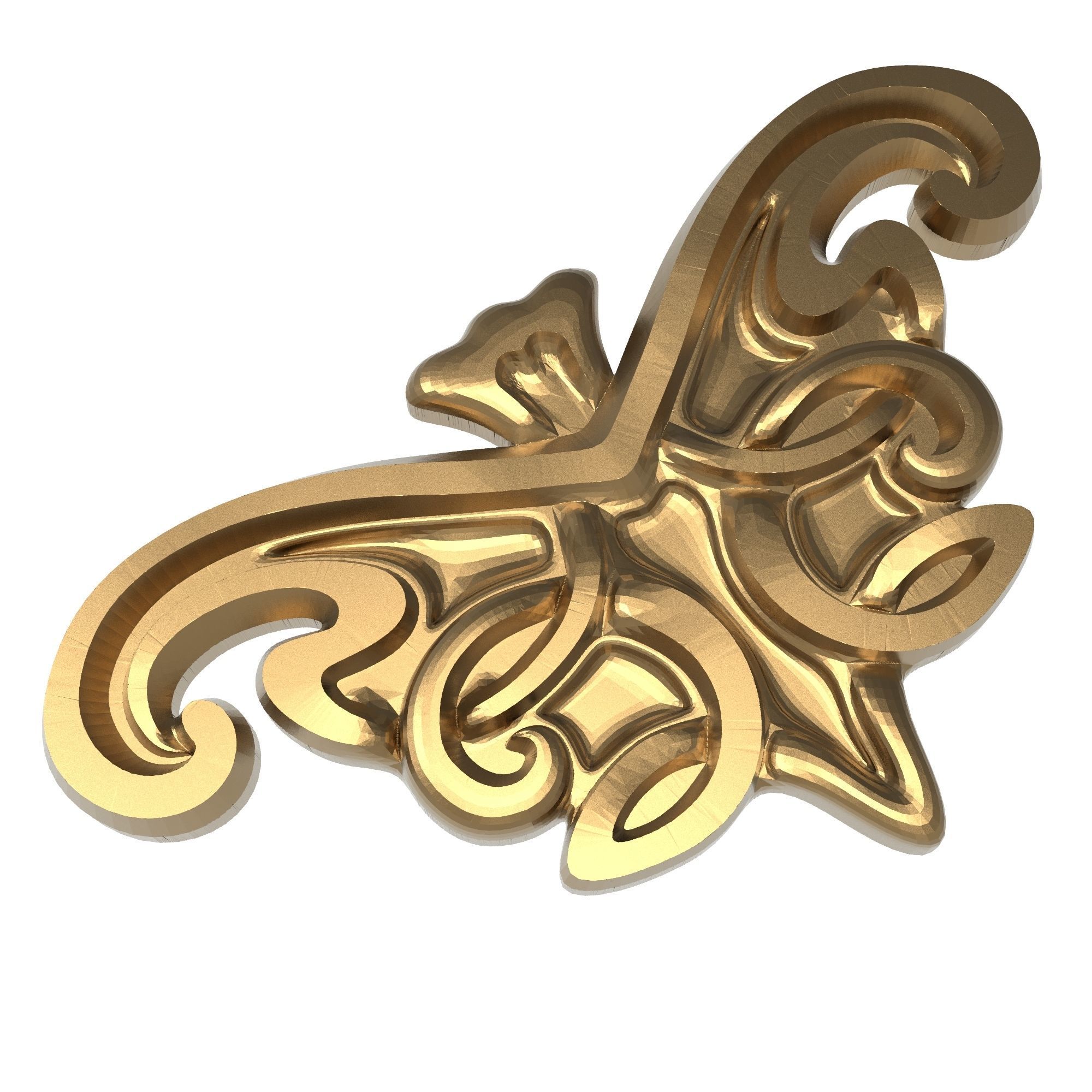 decorative pattern ready for 3D printing 3D model_6