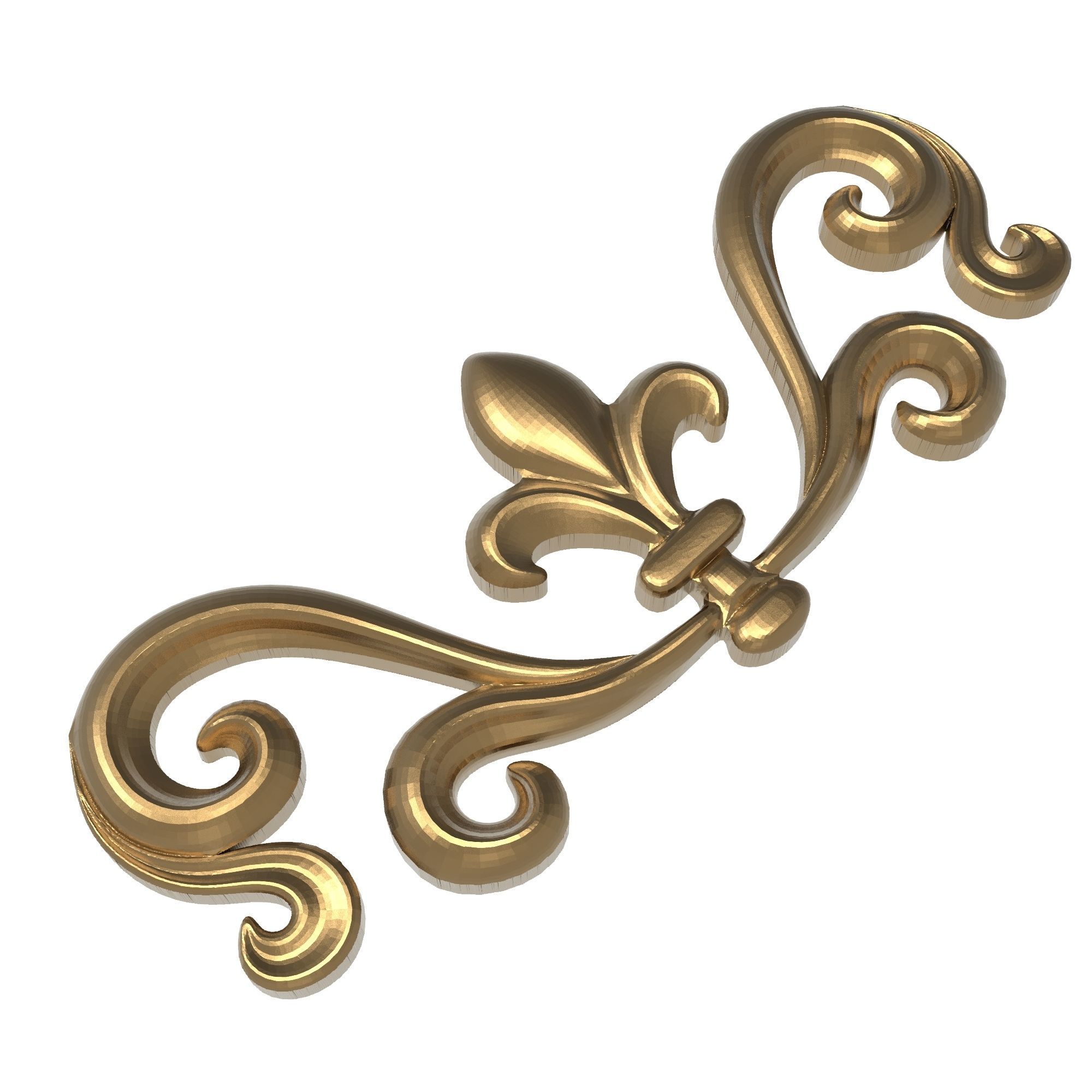 decorative pattern ready for 3D printing 3D model_6