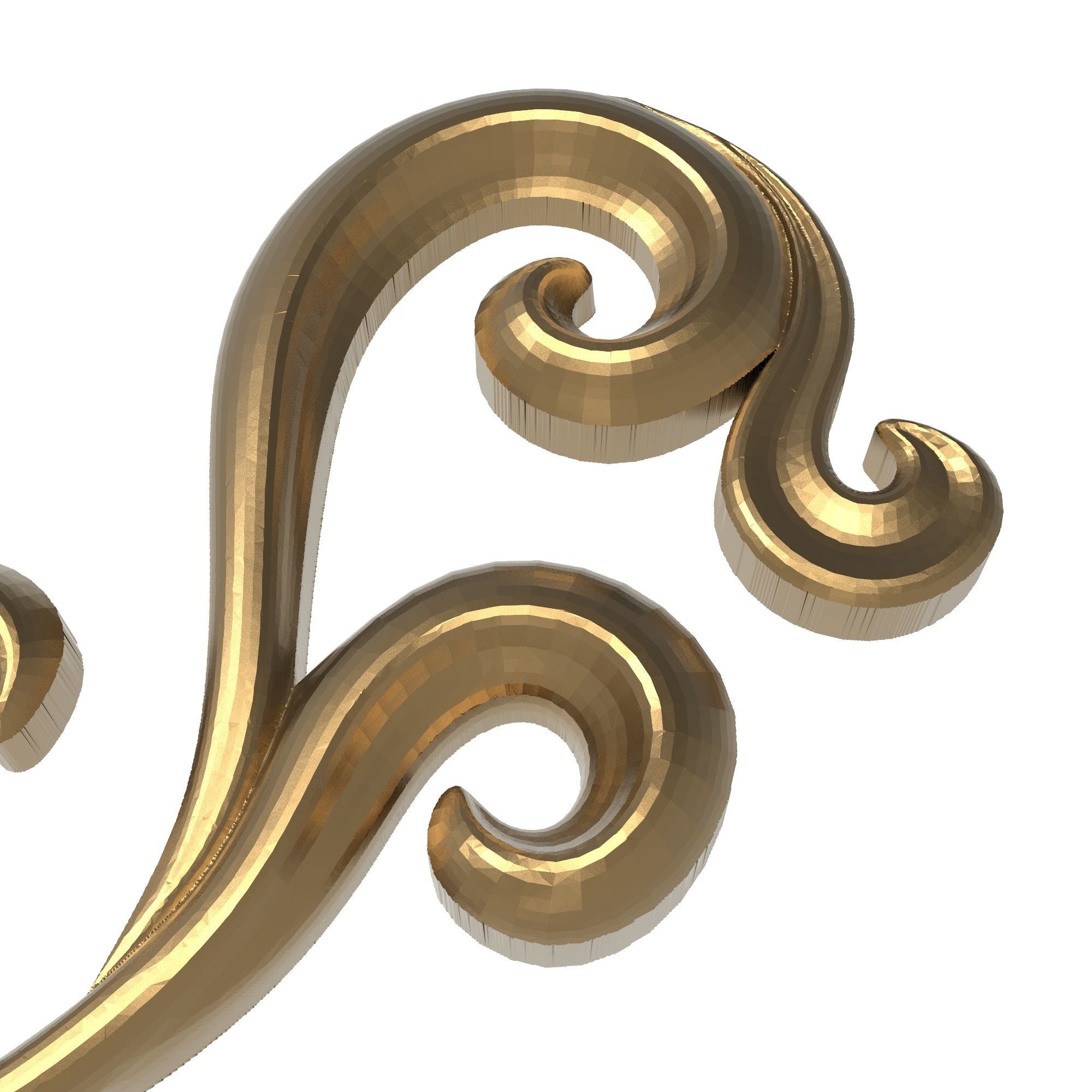 decorative pattern ready for 3D printing 3D model_4