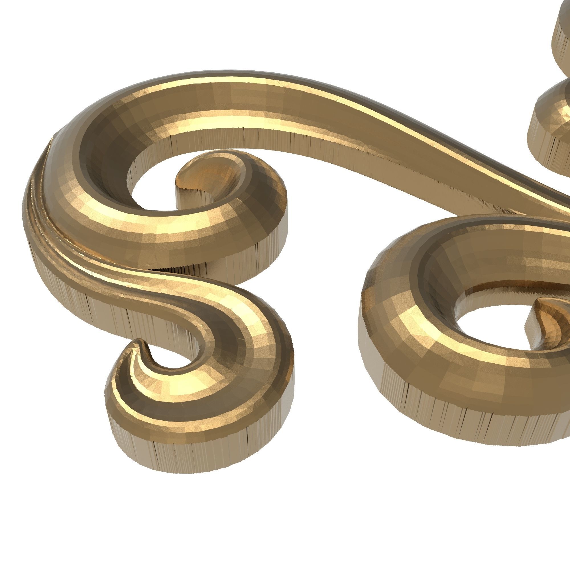 decorative pattern ready for 3D printing 3D model_2