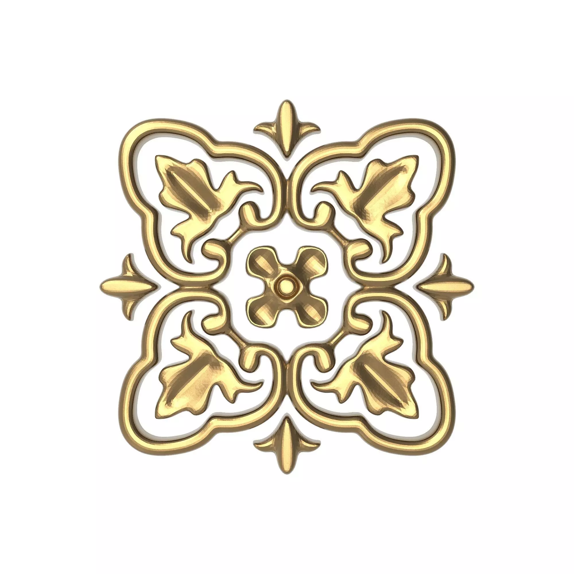 decorative pattern ready for 3D printing 3D model_0