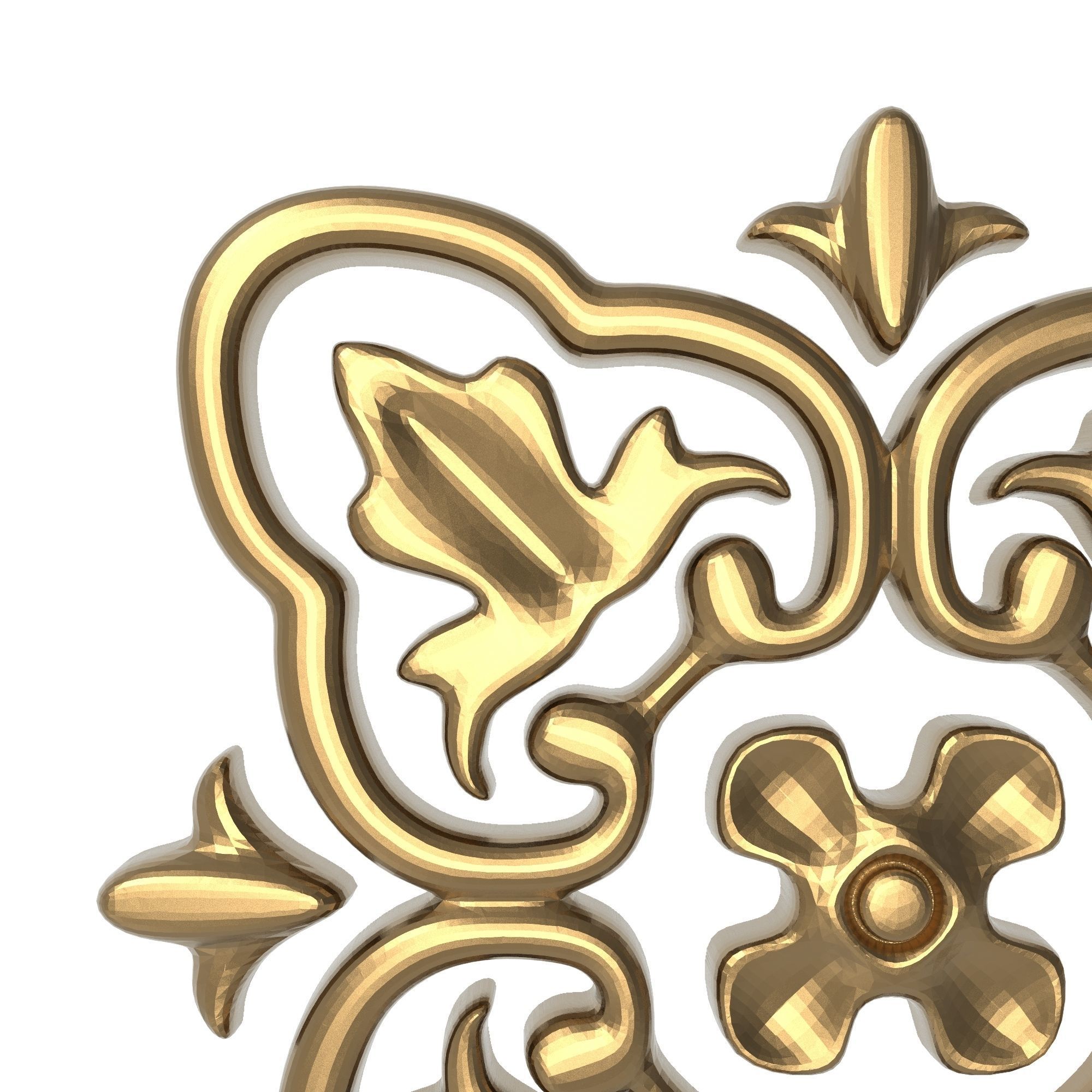 decorative pattern ready for 3D printing 3D model_1